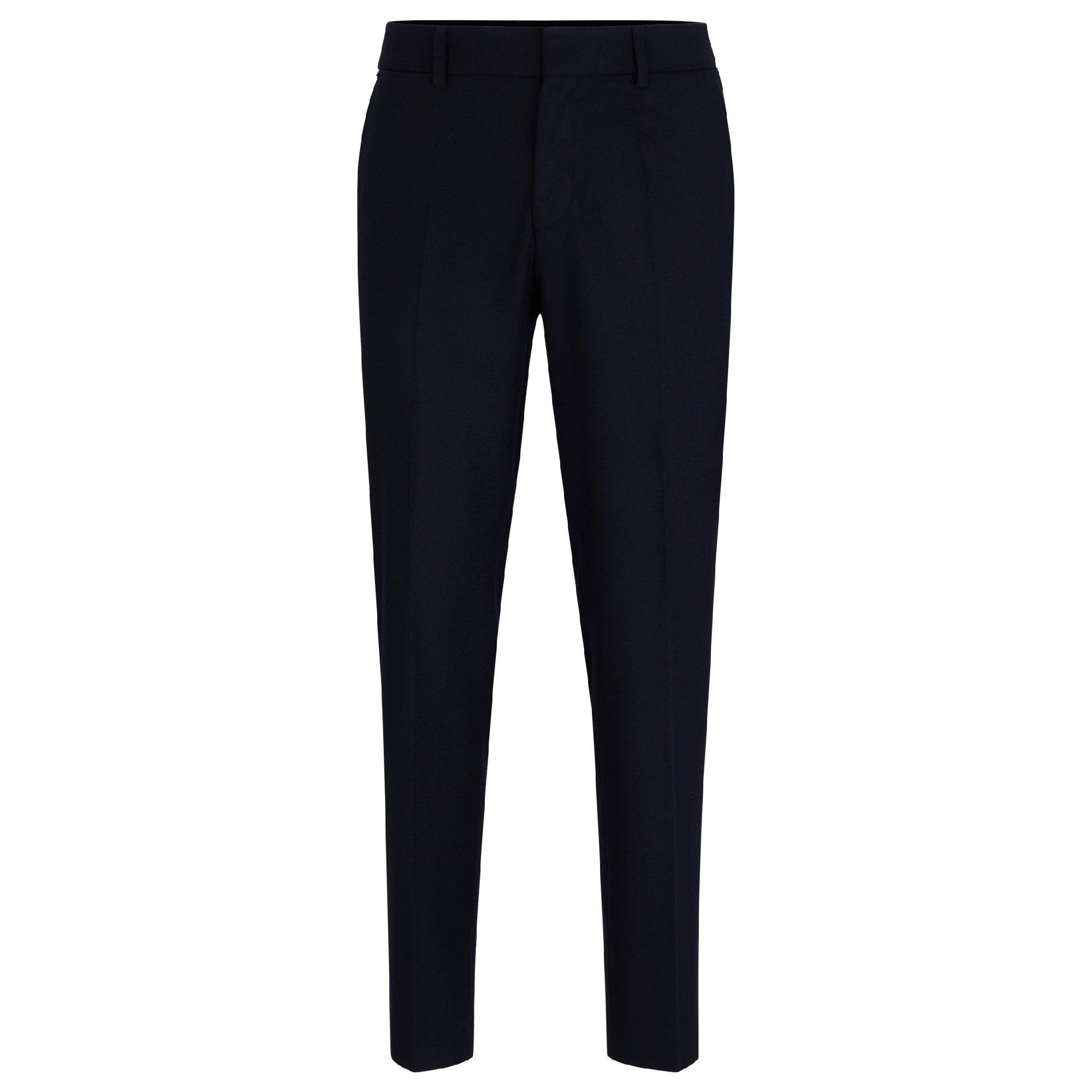Boss Men's P Genius Cw Straight Leg Trousers - Dark Blue - Size 34