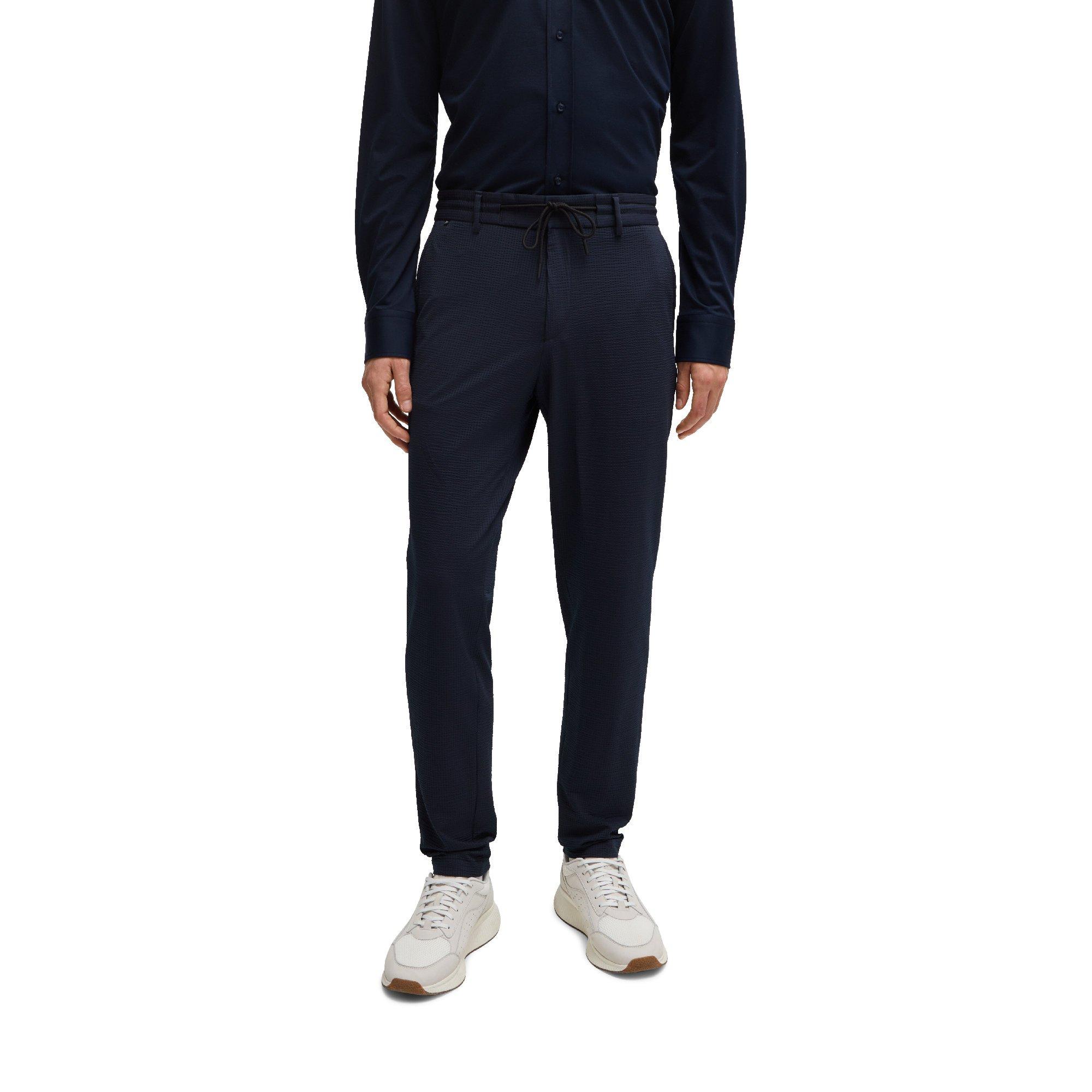 Boss Men's Straight Leg Trousers - Dark Blue - 38