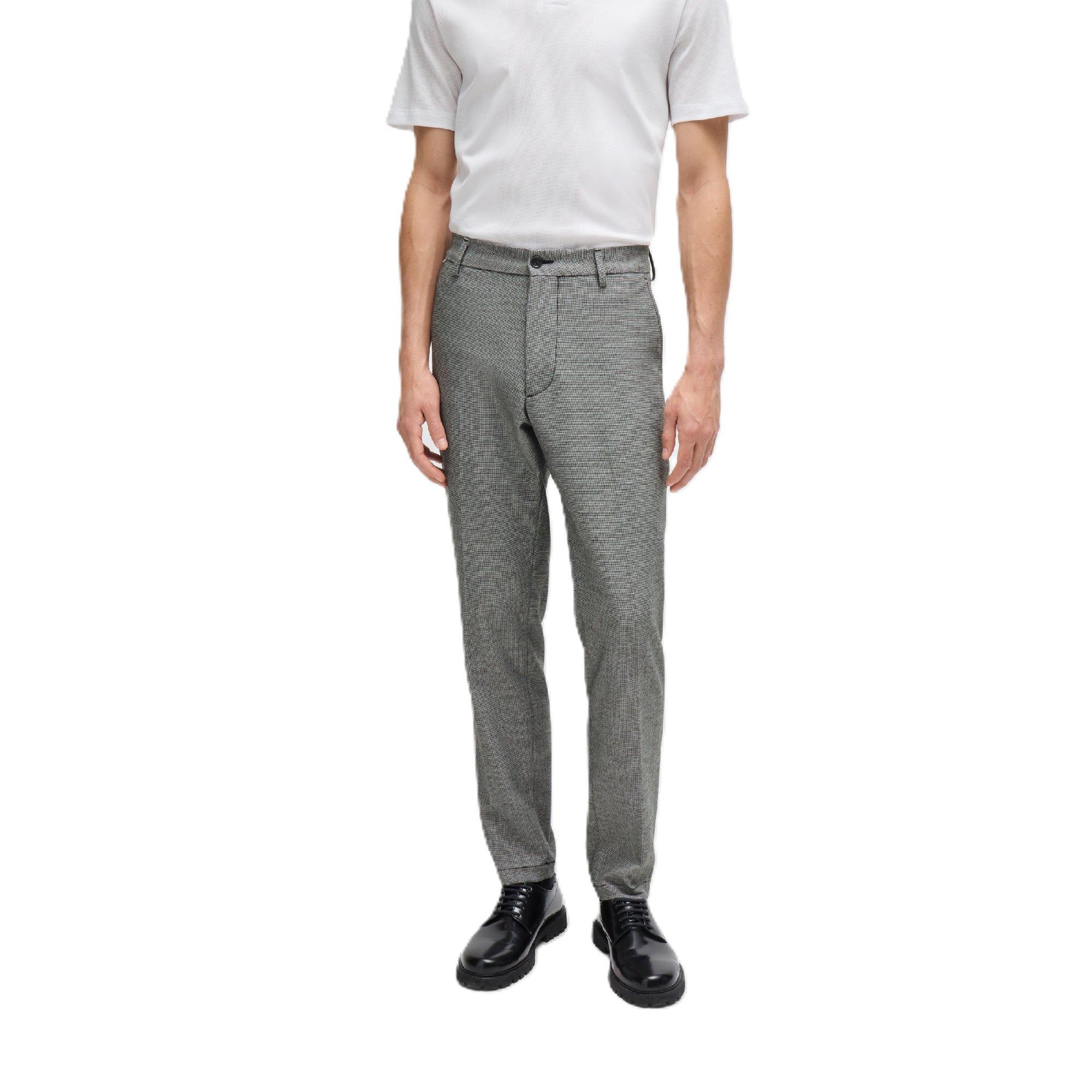 Black - Boss - Men's H Kane Straight Leg Trousers - 1