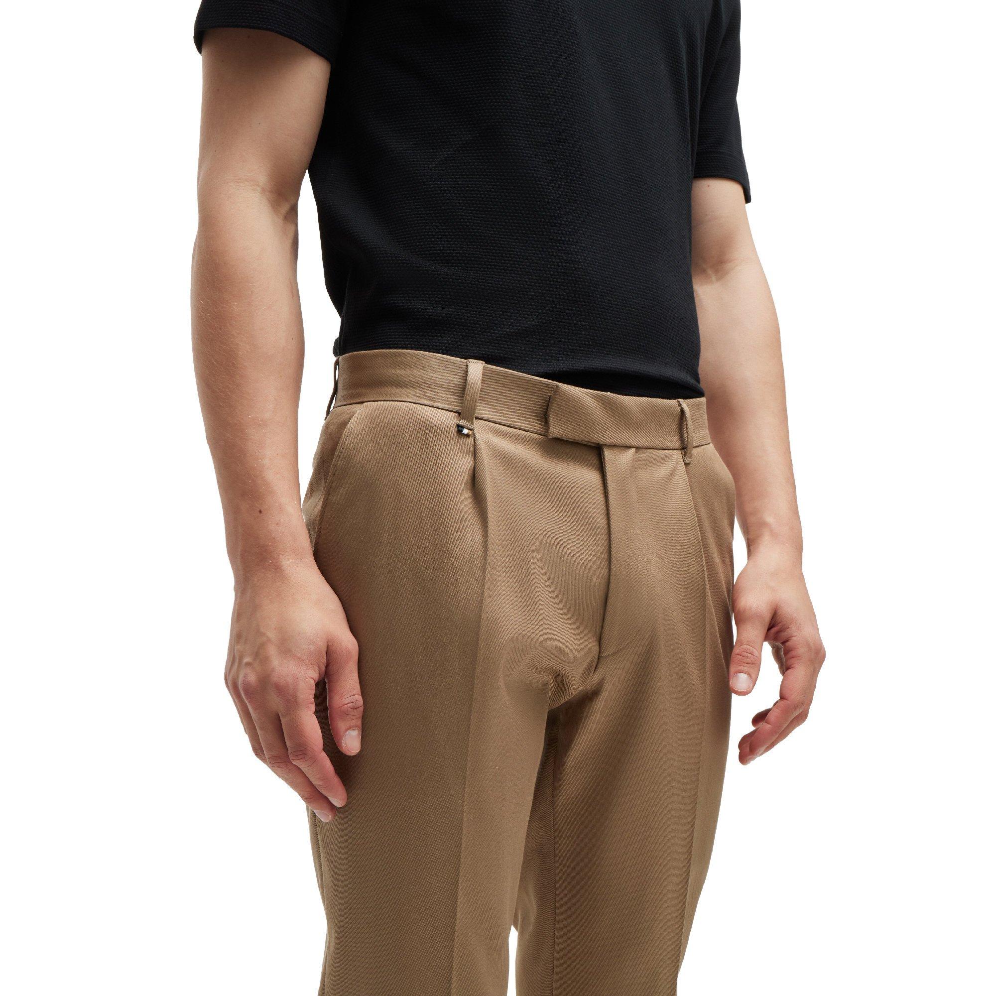 Open Beige - Boss - C-Pepe-Pl-243 10261965 01 Straight Leg Trousers Mens - 3