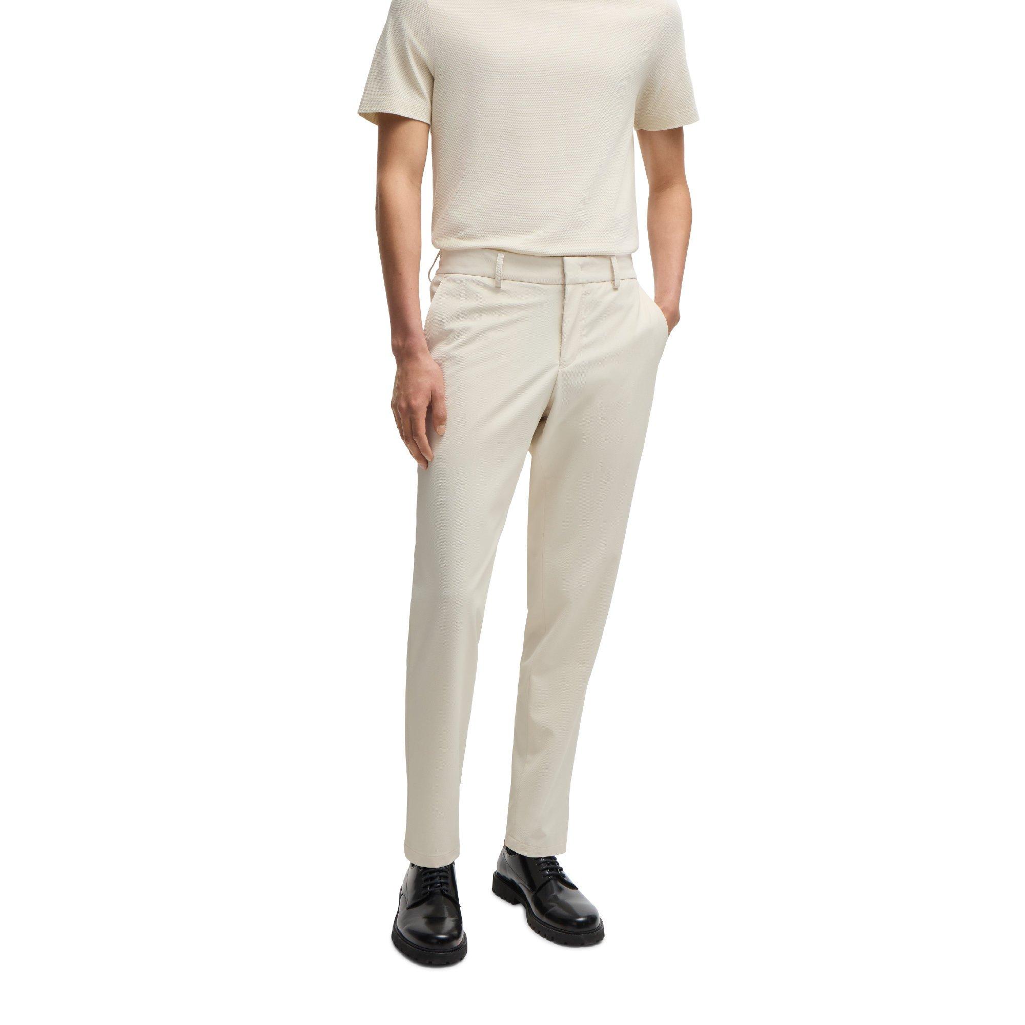 Open White - Boss - Men's P Genius Straight Leg Trousers - 1