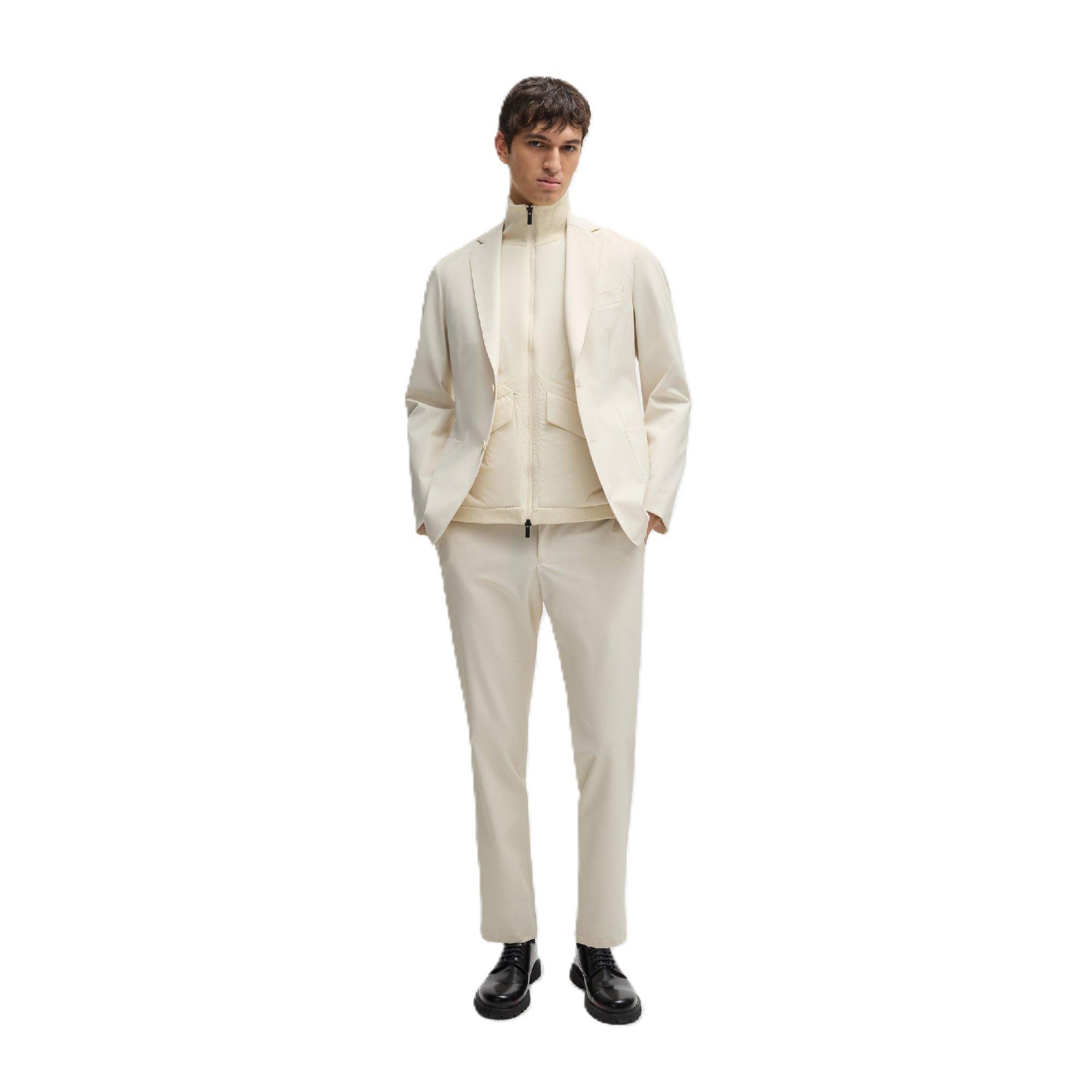 Open White - Boss - P-Genius-Wg-Pk-243f 10261380 0 Straight Leg Trousers Mens - 3