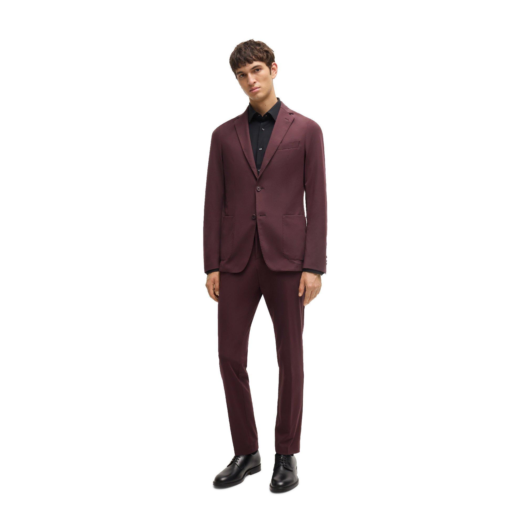 Open Red - Boss - Men's P Genius Straight Leg Trousers - 4