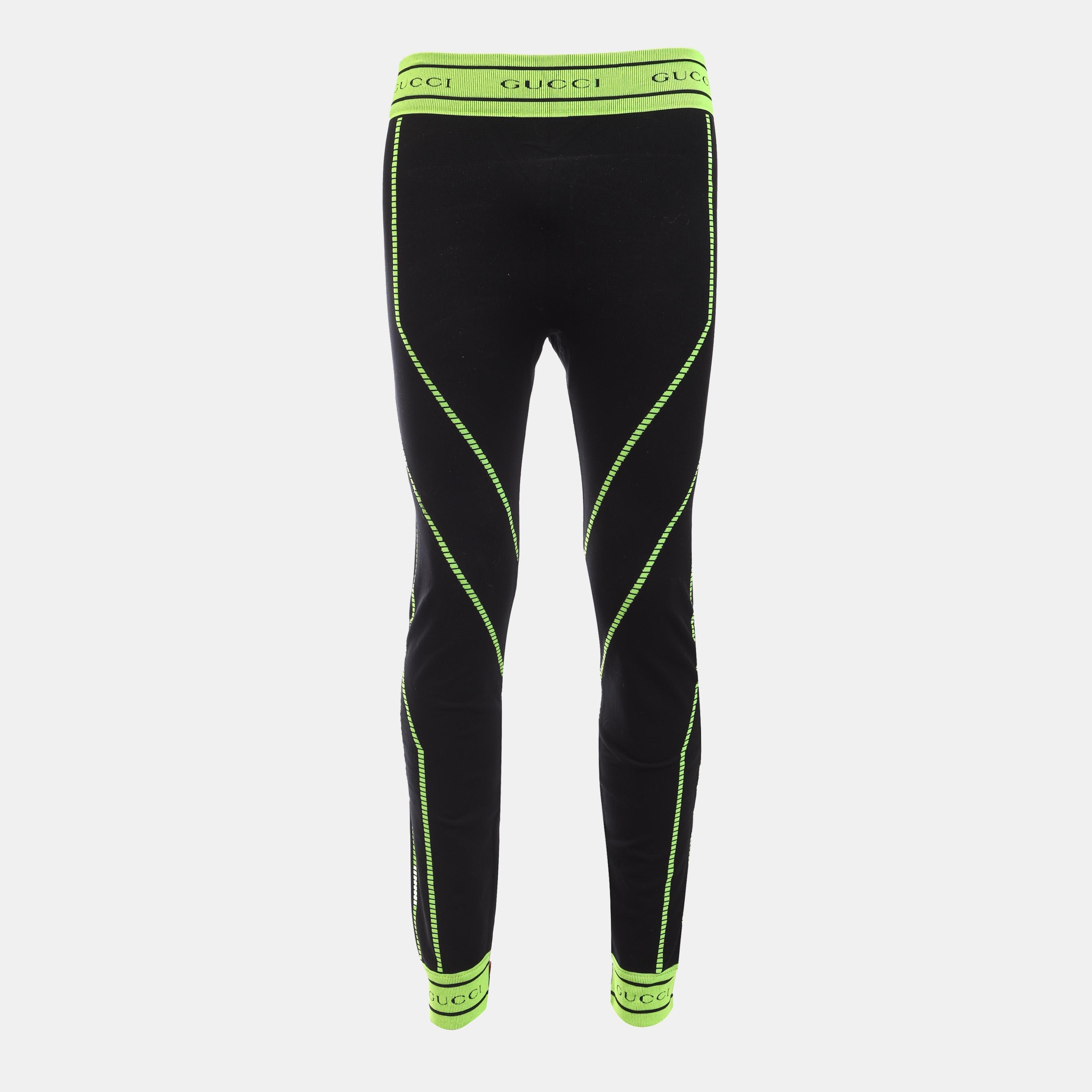 Black/Yellow - Gucci - Men's Straight Leg Trousers - 1