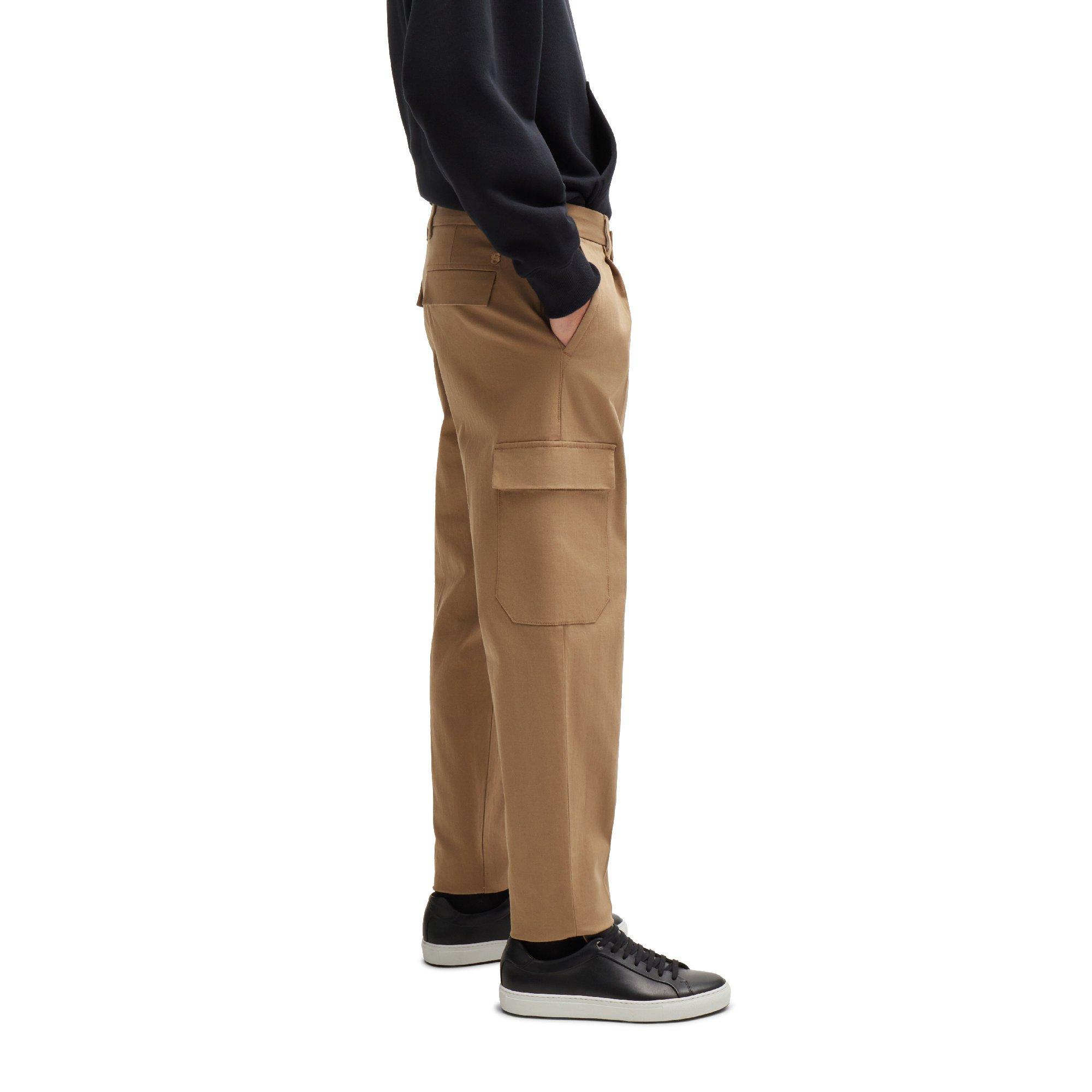 Open Beige - Boss - C-Perin-Cargo-Pl-Tu 10261356 0 Straight Leg Trousers Mens - 3