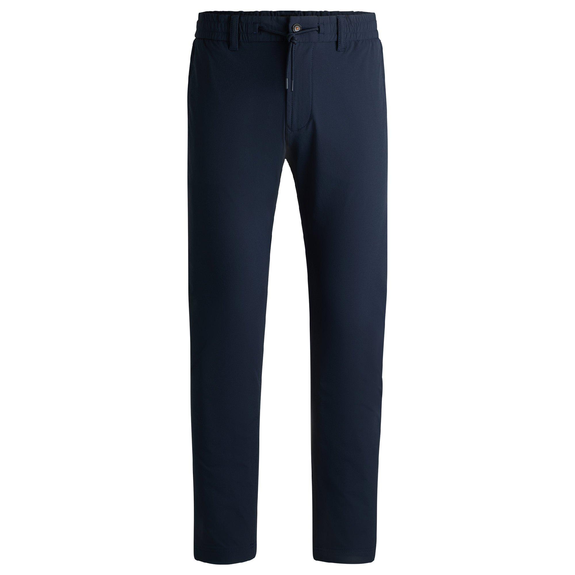 Dark Blue - Boss - Chino-Tapered-Ds-3 10262577 01 Straight Leg Trousers Mens - 4