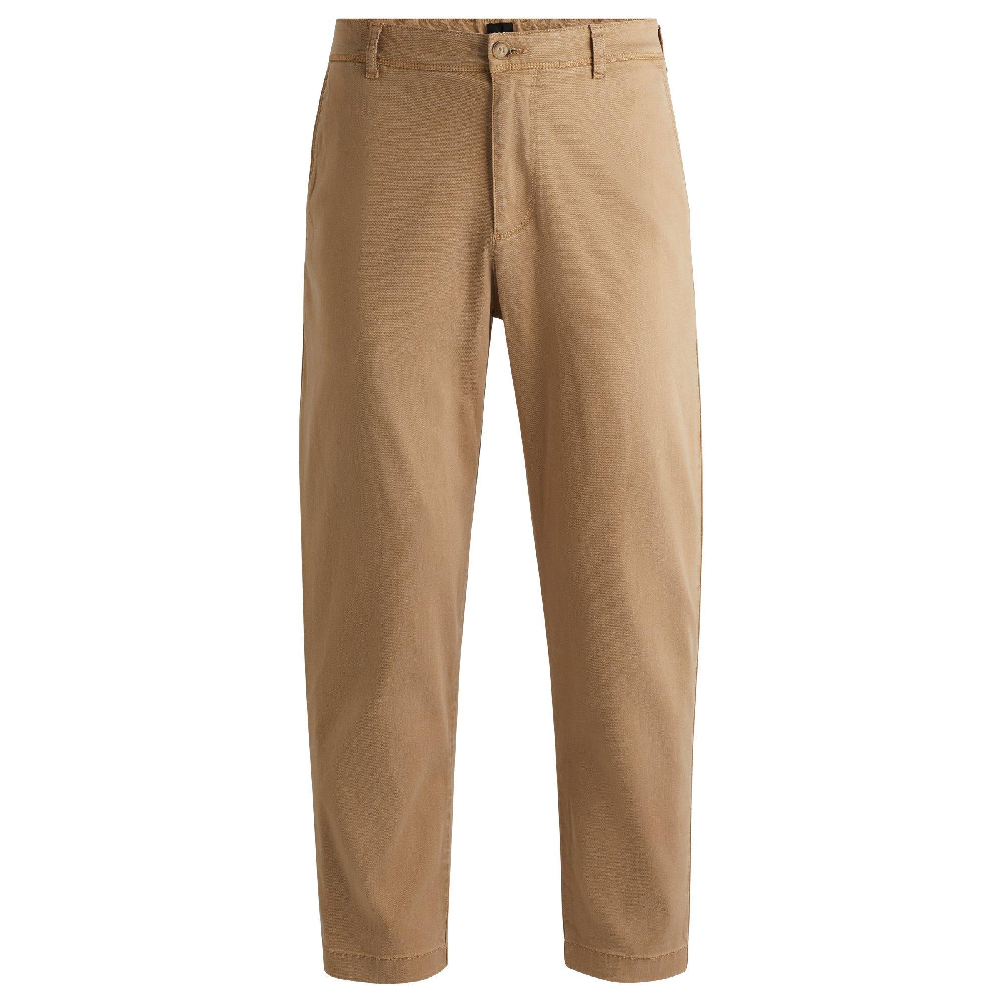 Open Beige - Boss - C-Perin-Cw 10262990 01 Straight Leg Trousers Mens - 4