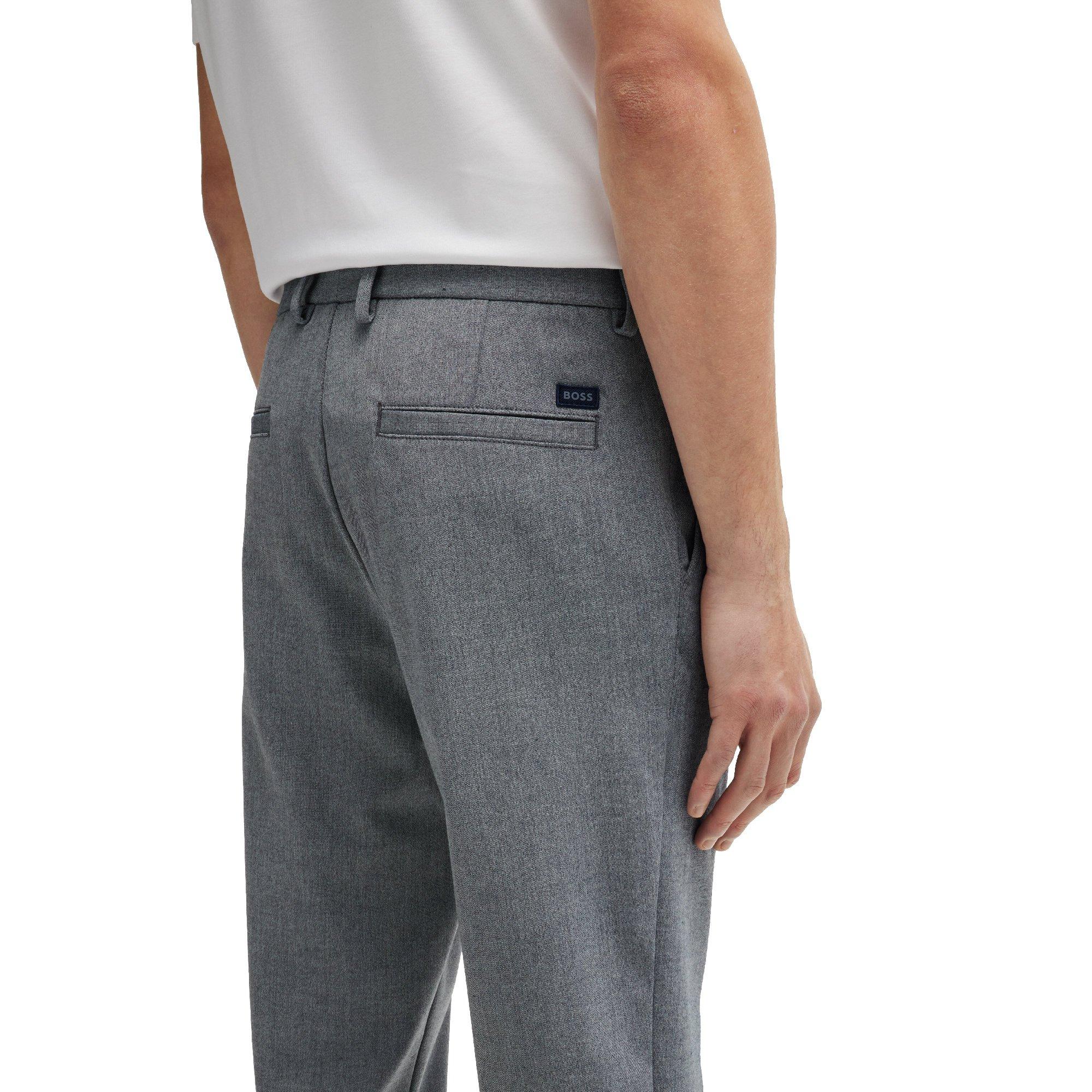 Dark Blue - Boss - H-Kane 10261221 01 Straight Leg Trousers Mens - 3