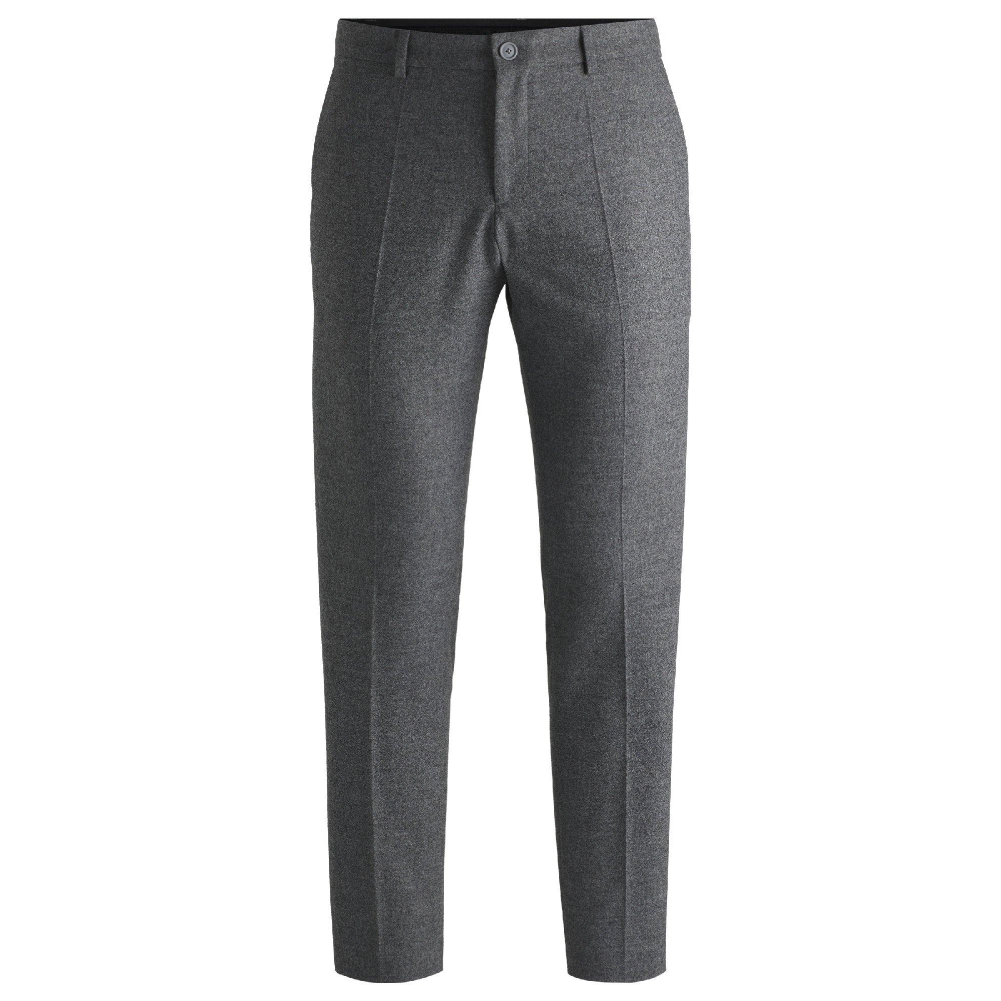 Boss Men's P Genius Straight Leg Trousers - Silver - 34