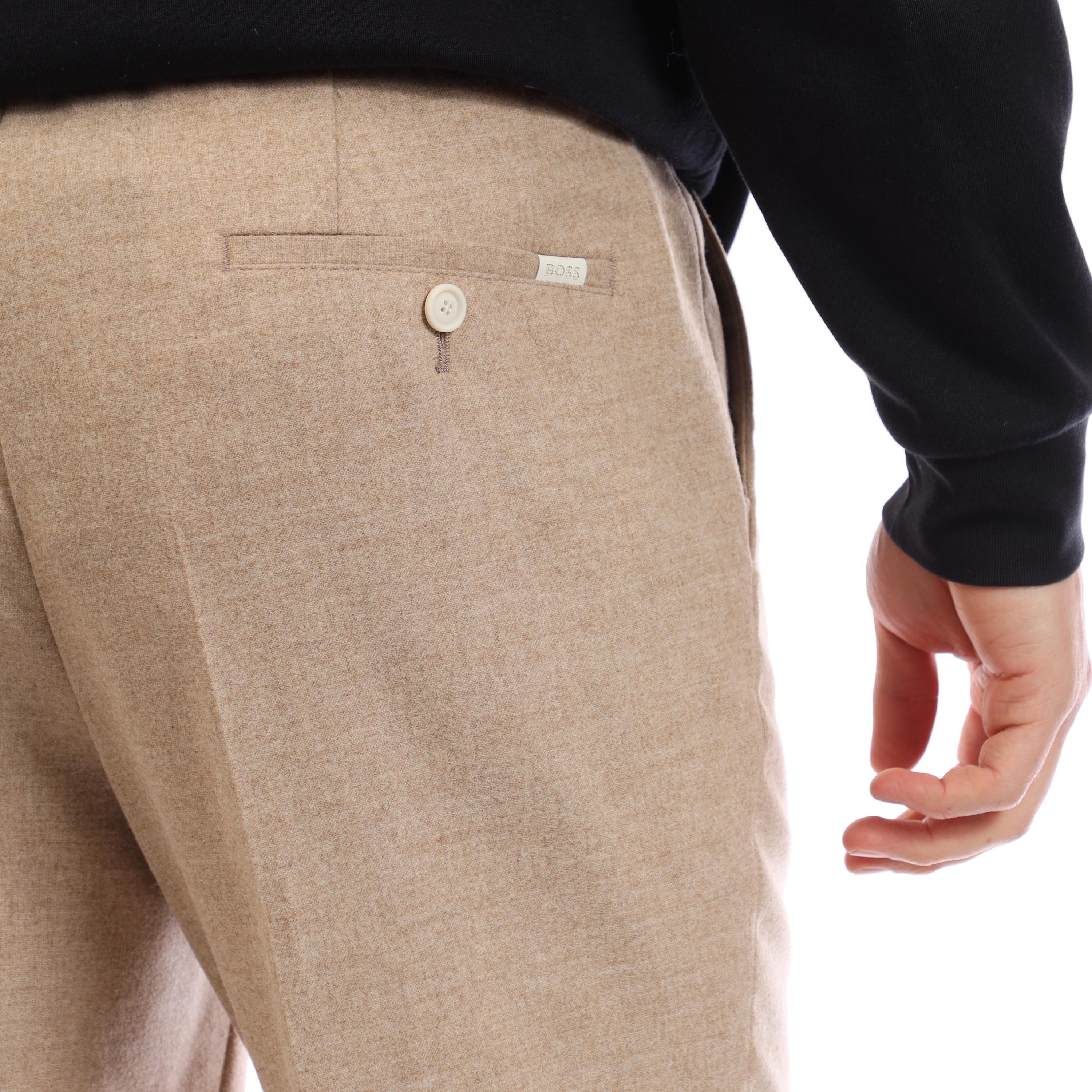 Open White - Boss - C-Genius-Pl-Tu-244 10265686 01 Straight Leg Trousers Mens - 4