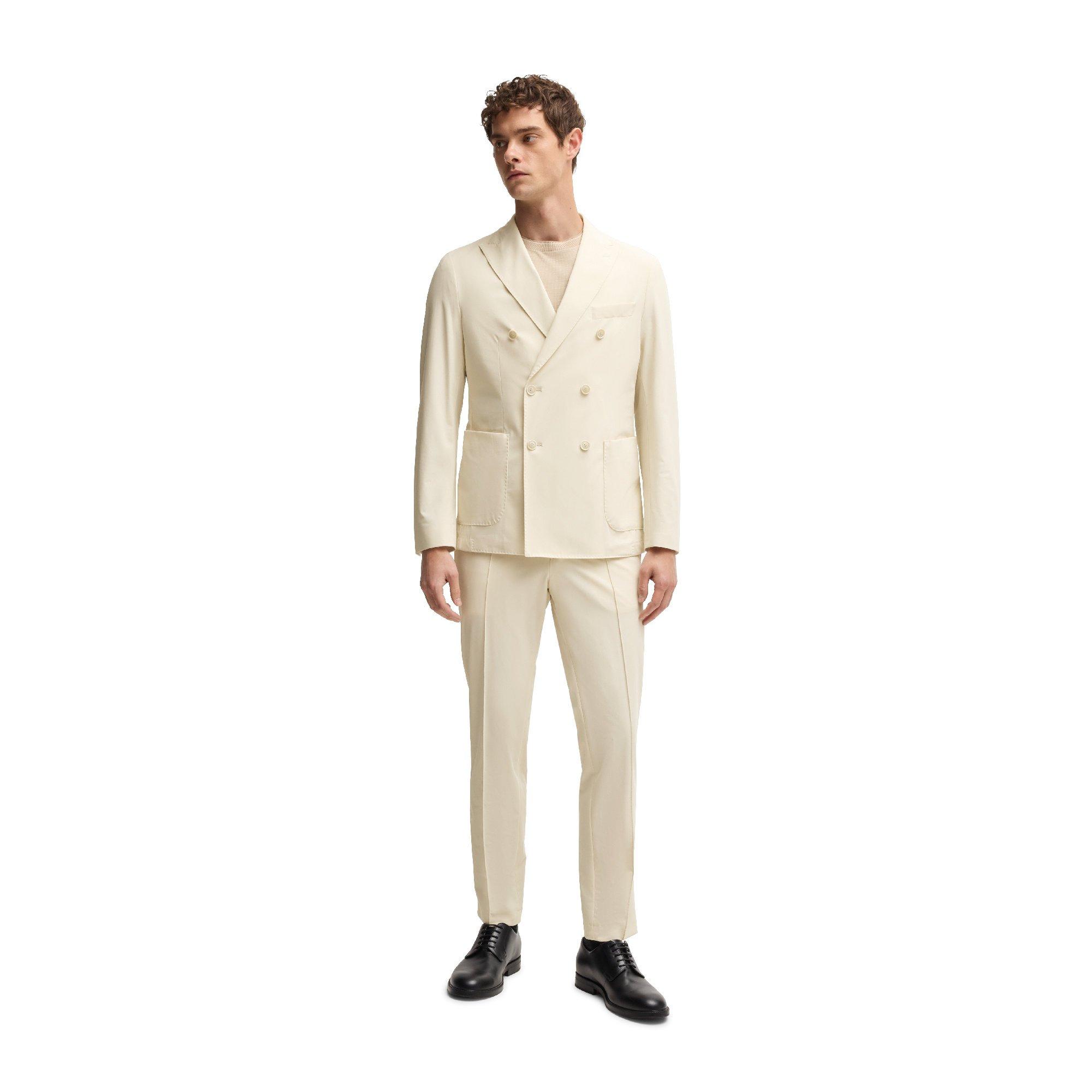 Open White - Boss - Men's Genius Junior Straight Leg Trousers - 4