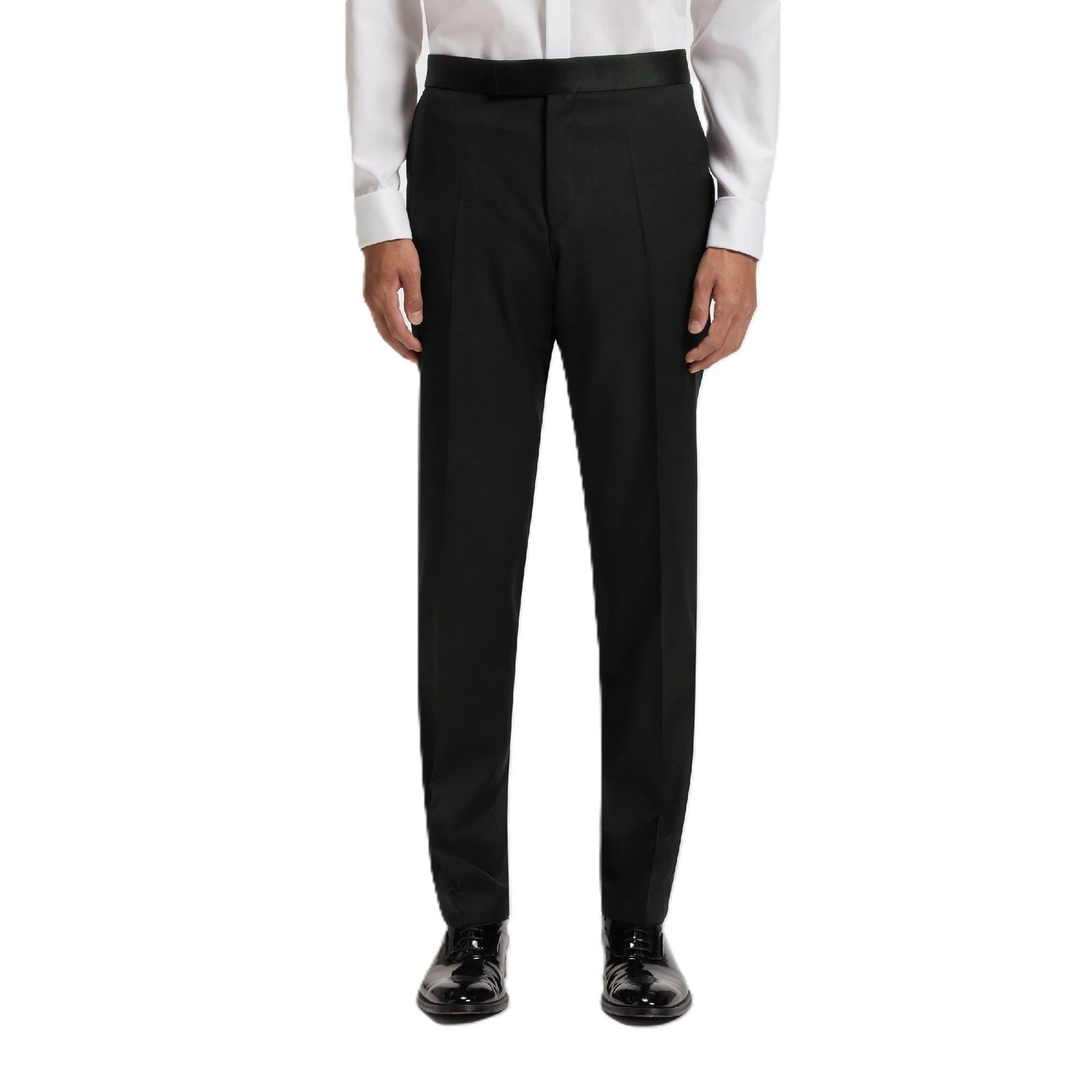 Boss Men's H Lenon Tux Straight Leg Trousers - Black - 38