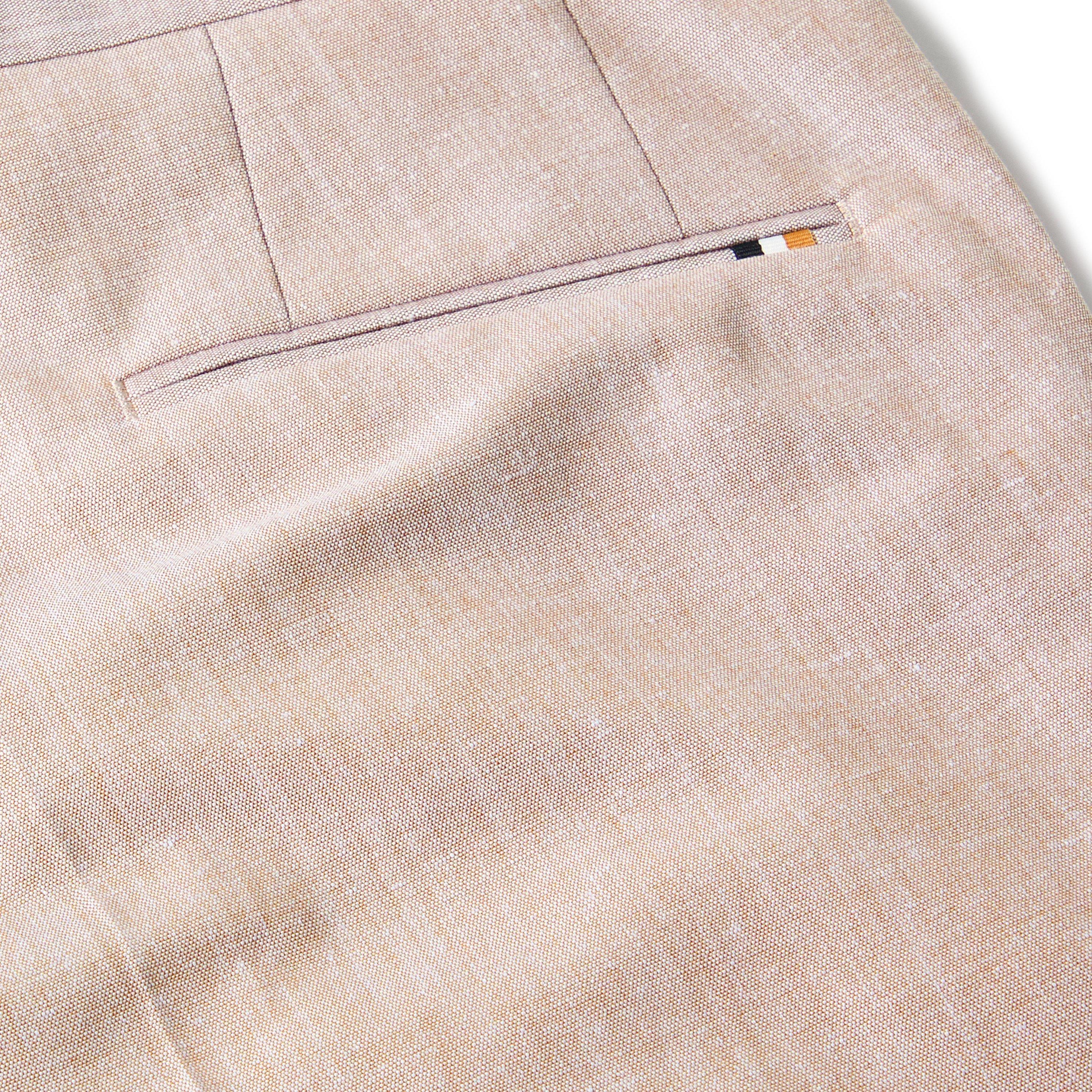 Medium Beige - Boss - Men's H-Genius-242 Straight Leg Trousers - 3