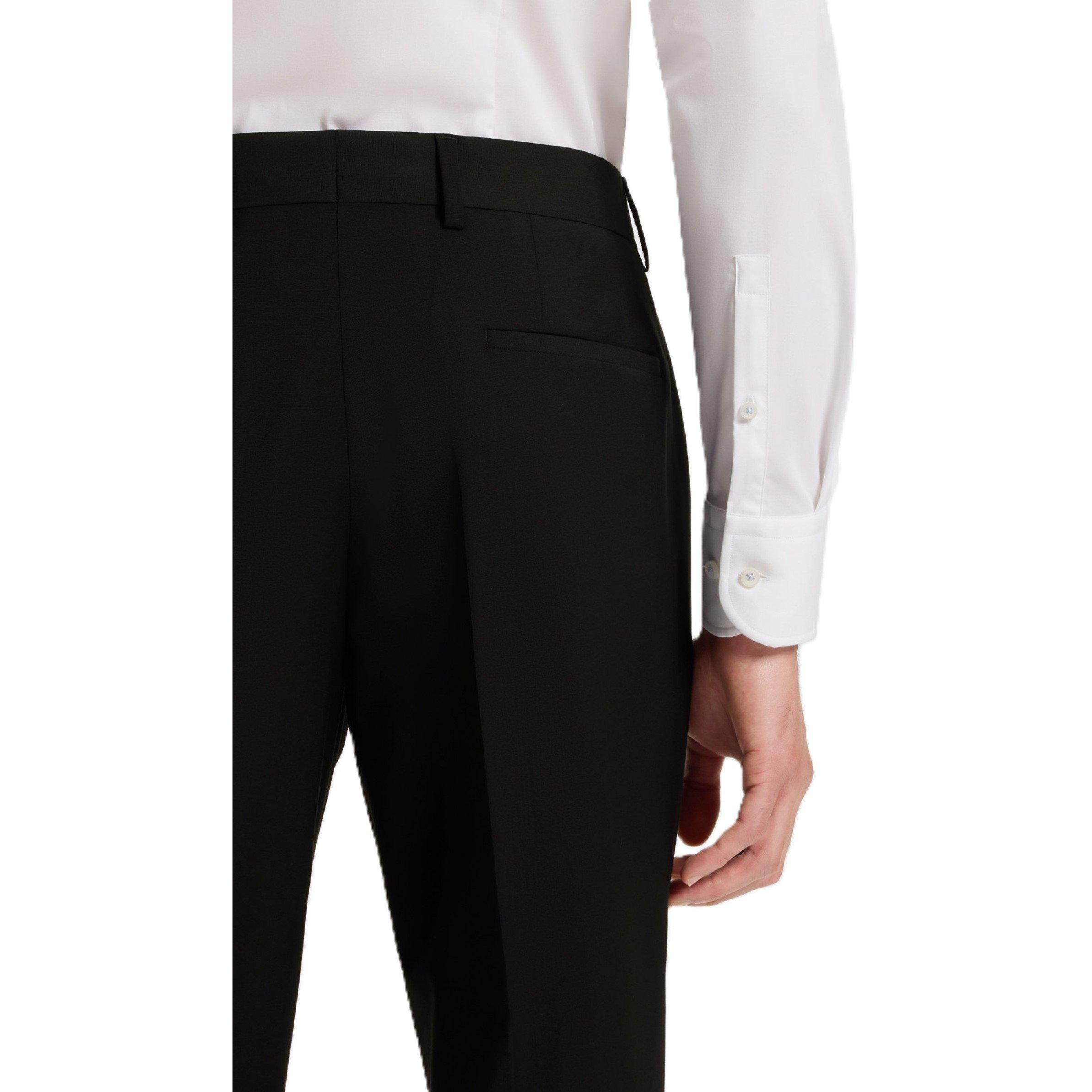 Black - Boss - H-Genius-Mm-C-224 10245447 01 Straight Leg Trousers Mens - 3