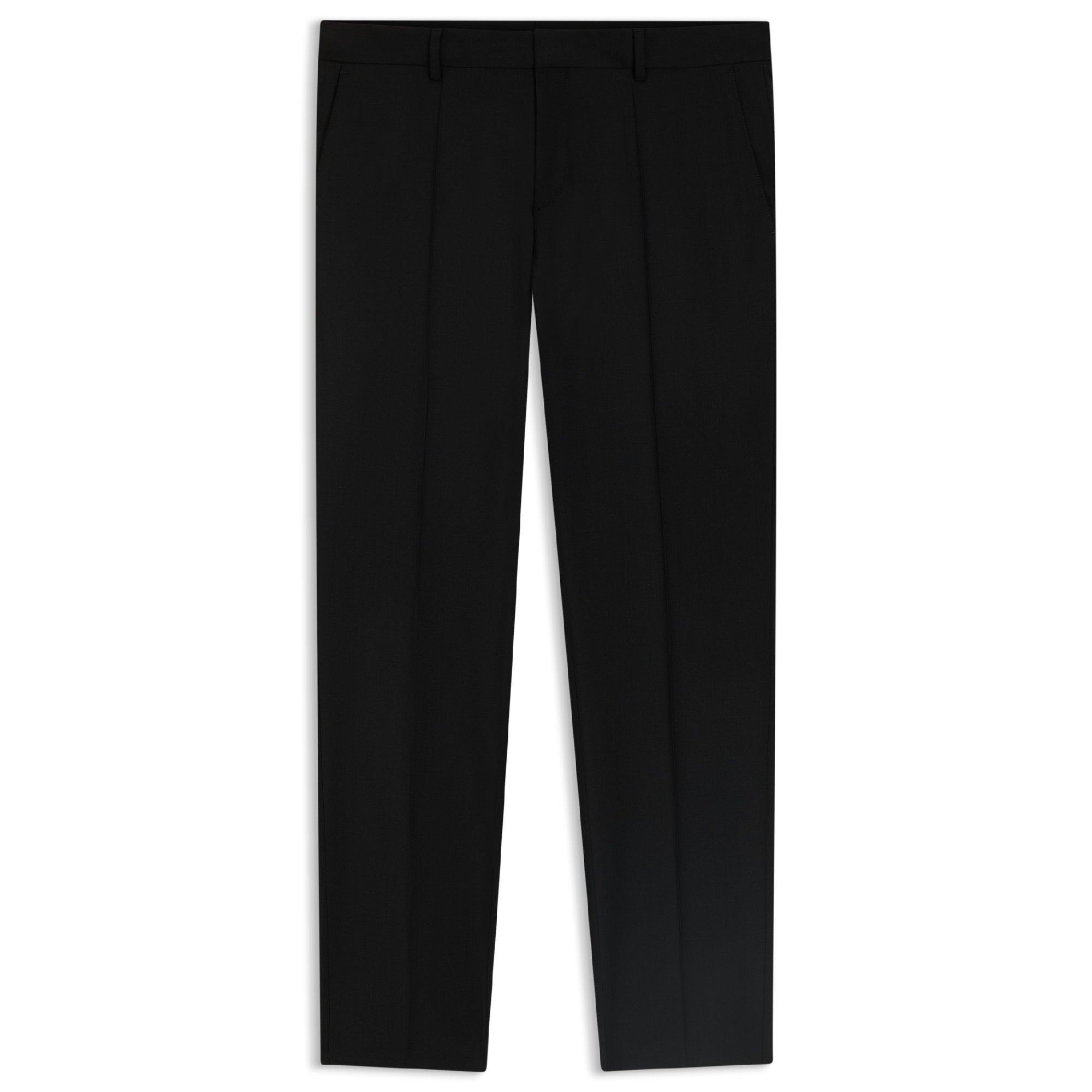 Black - Boss - H-Genius-Mm-C-224 10245447 01 Straight Leg Trousers Mens - 4