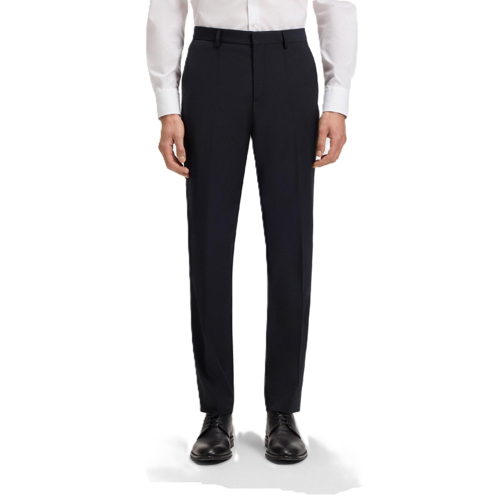 Boss Men's H Genius Mm C Straight Leg Trousers - Dark Blue - 40W R