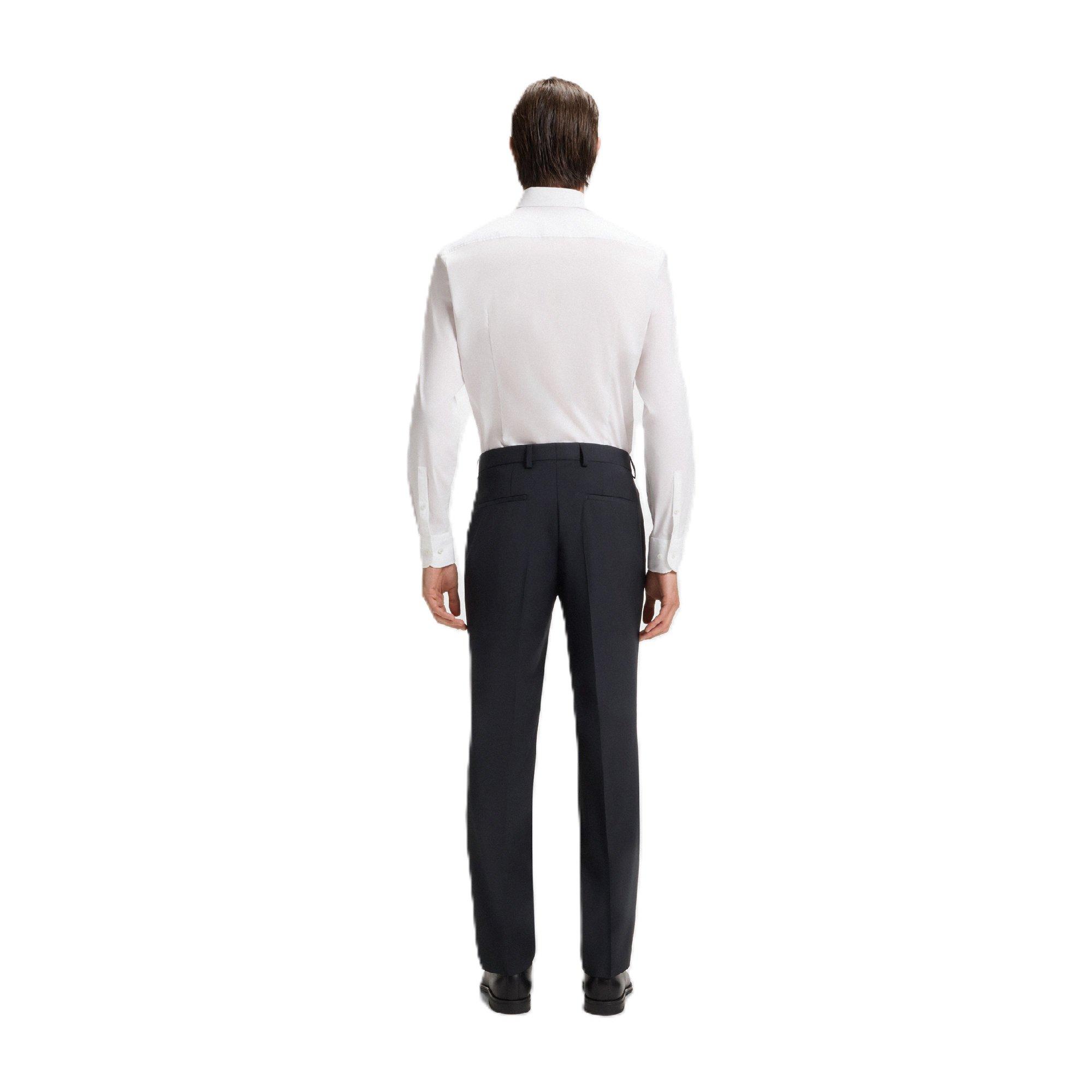 Dark Blue - Boss - Men's H Genius Mm C Straight Leg Trousers - 2