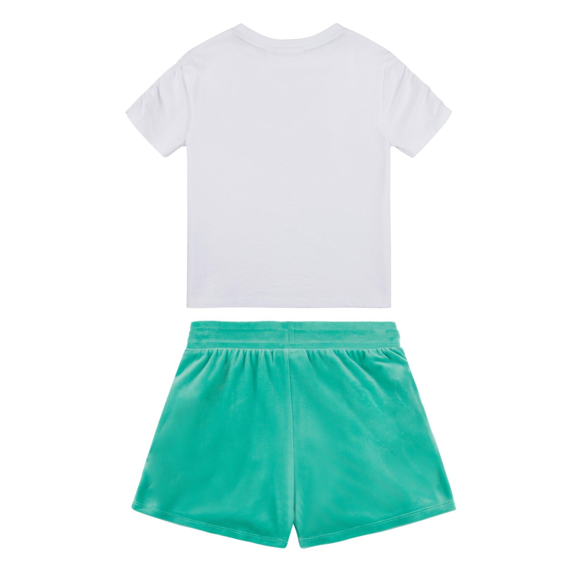 White 002 - Juicy Couture - Kids' Diamante Logo T-Shirt and Shorts Set - 2