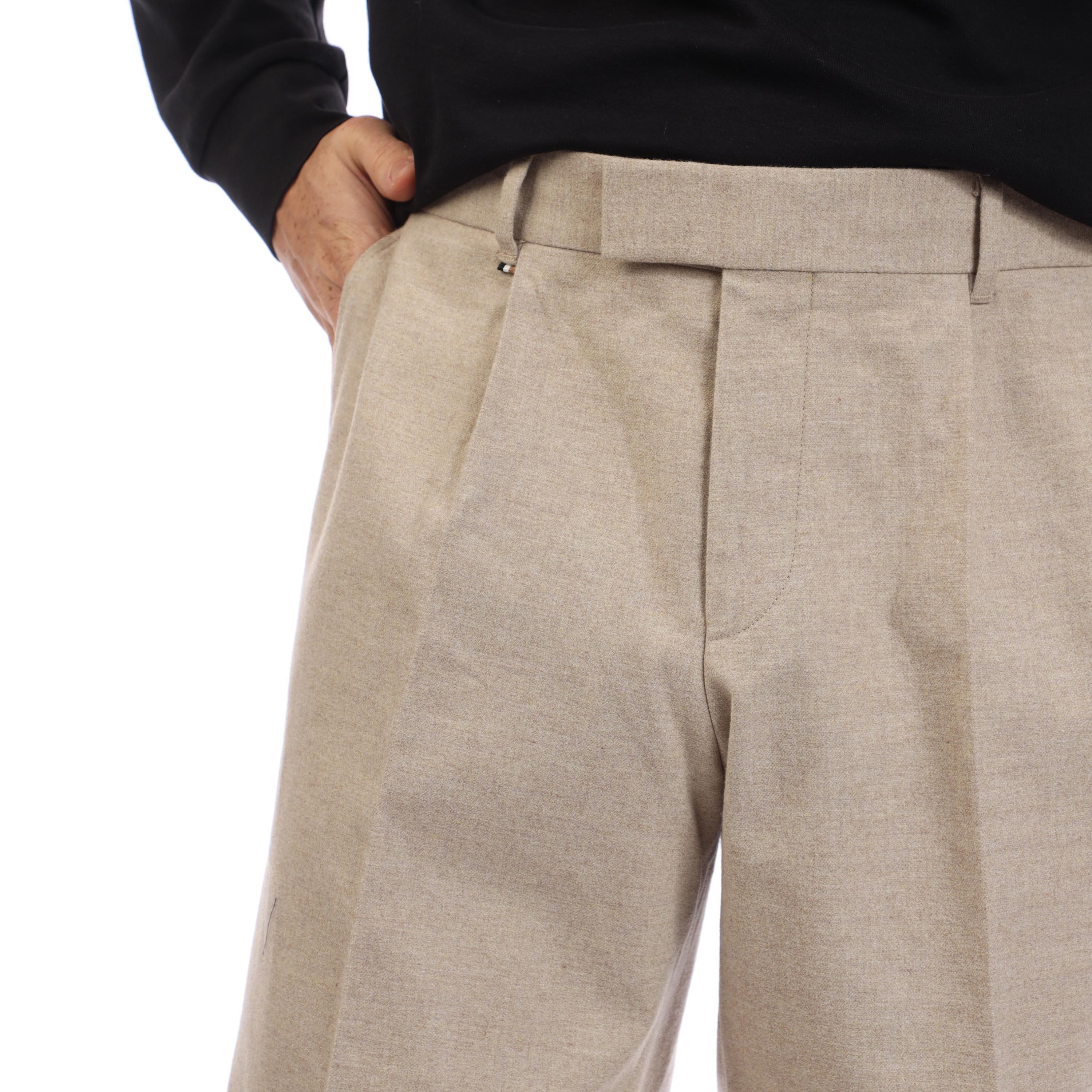 Open White - Boss - Men's P Genius Straight Leg Trousers - 3