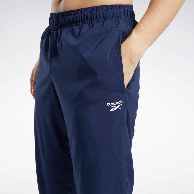 Reebok Men's Training Essentials Woven Cuffed Track Pants, Vector Navy, S :  : Fashion