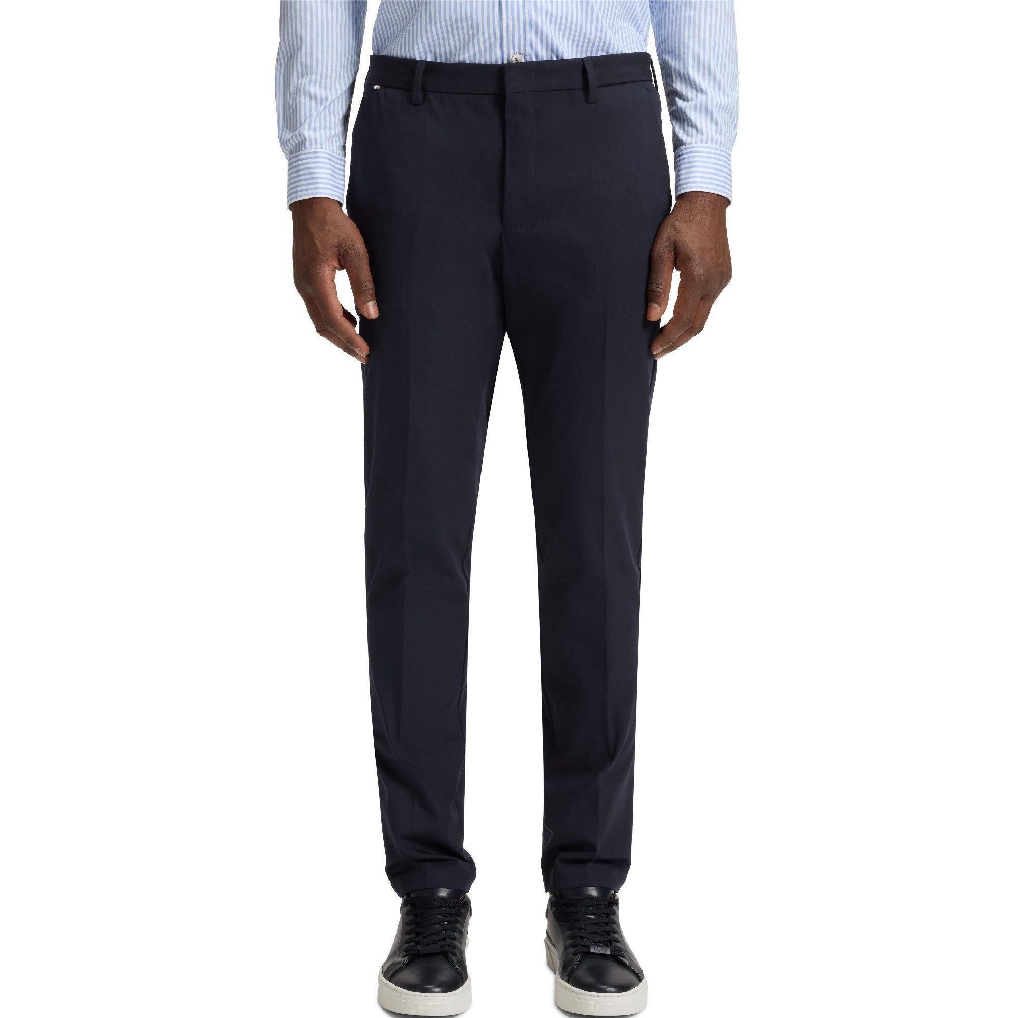Dark Blue - Boss - Kaito1 T 10246713 01 Straight Leg Trousers Mens - 1