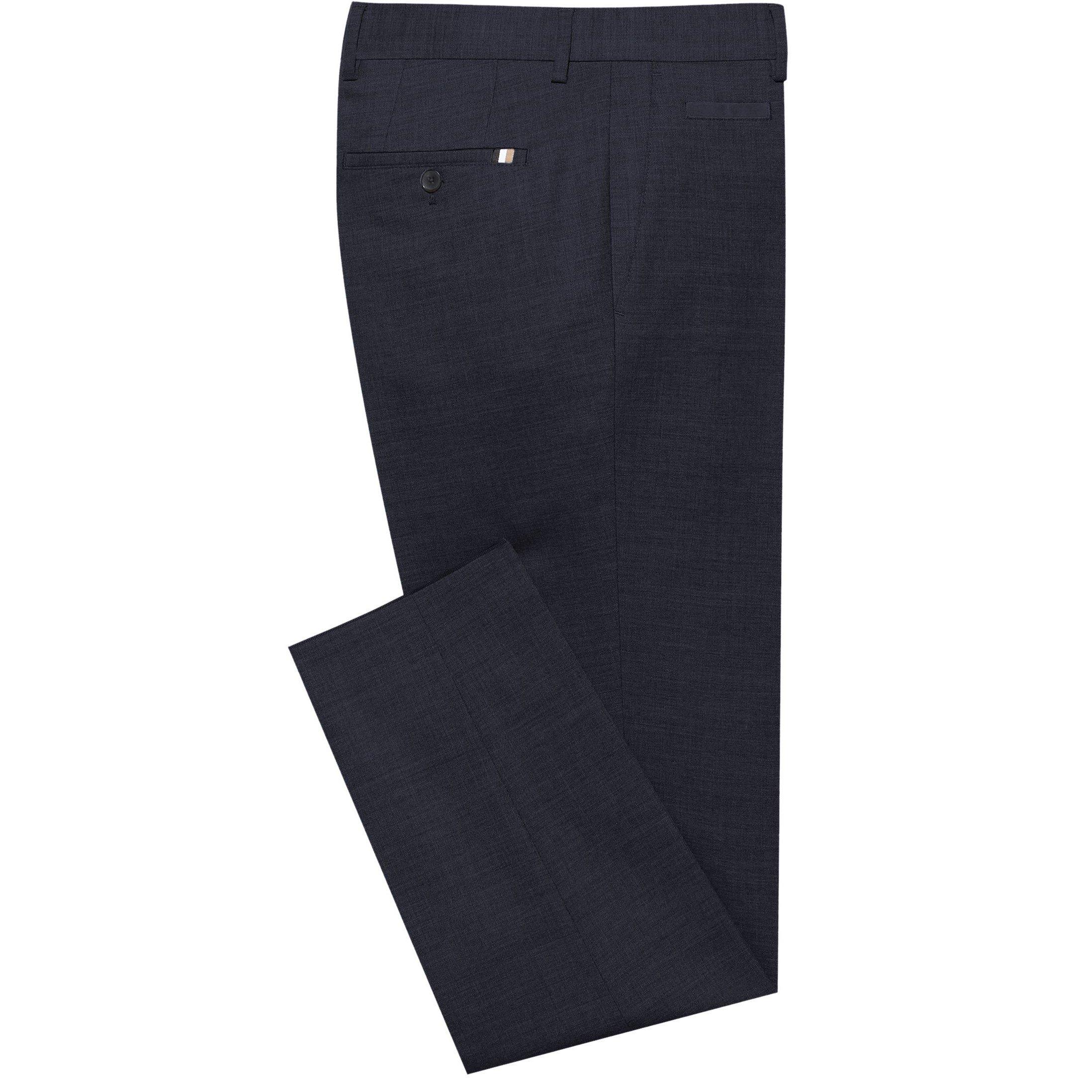 Blå - Boss - Men's H Genius Straight Leg Trousers - 2