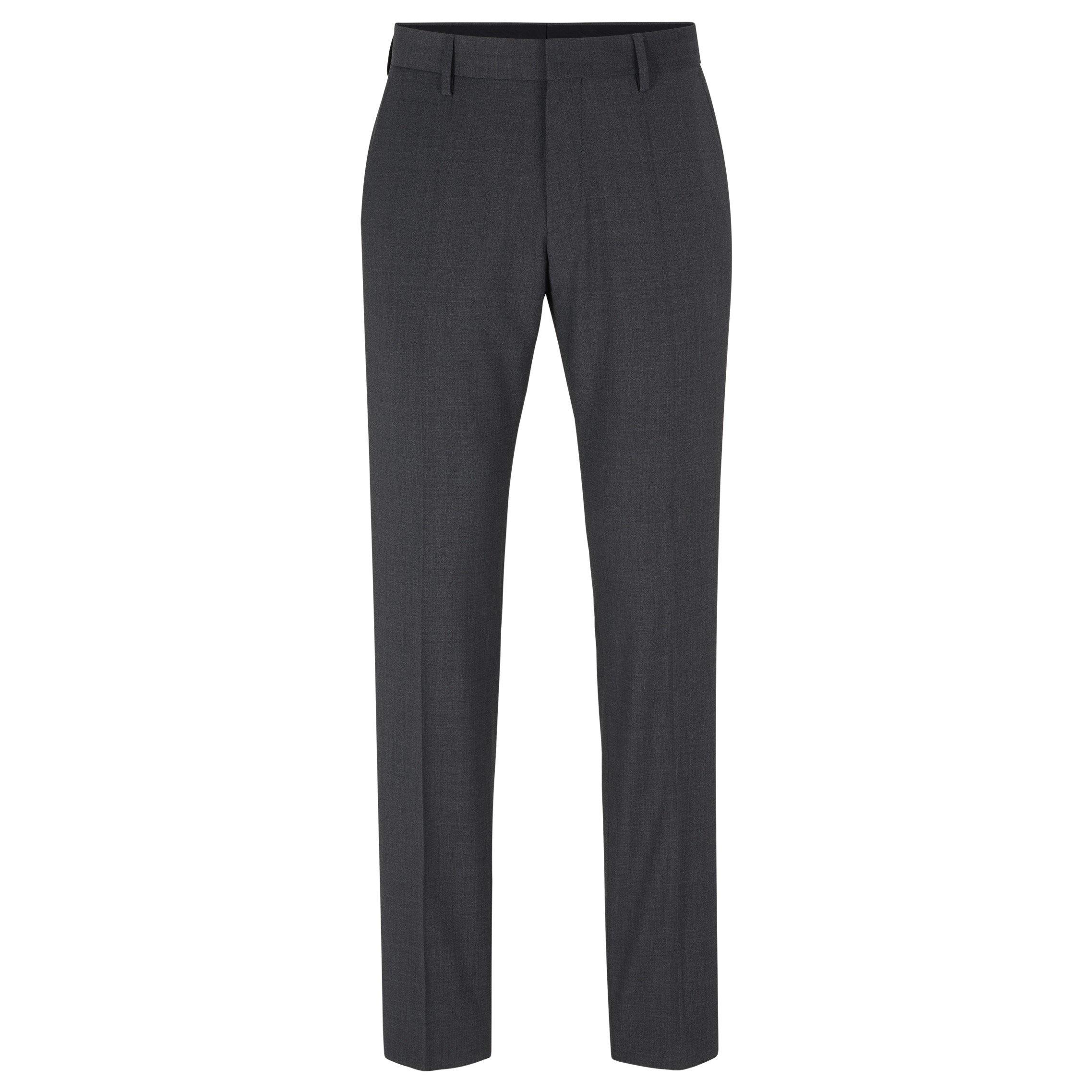 Boss Men's H Genius Straight Leg Trousers - Grey - 38W R