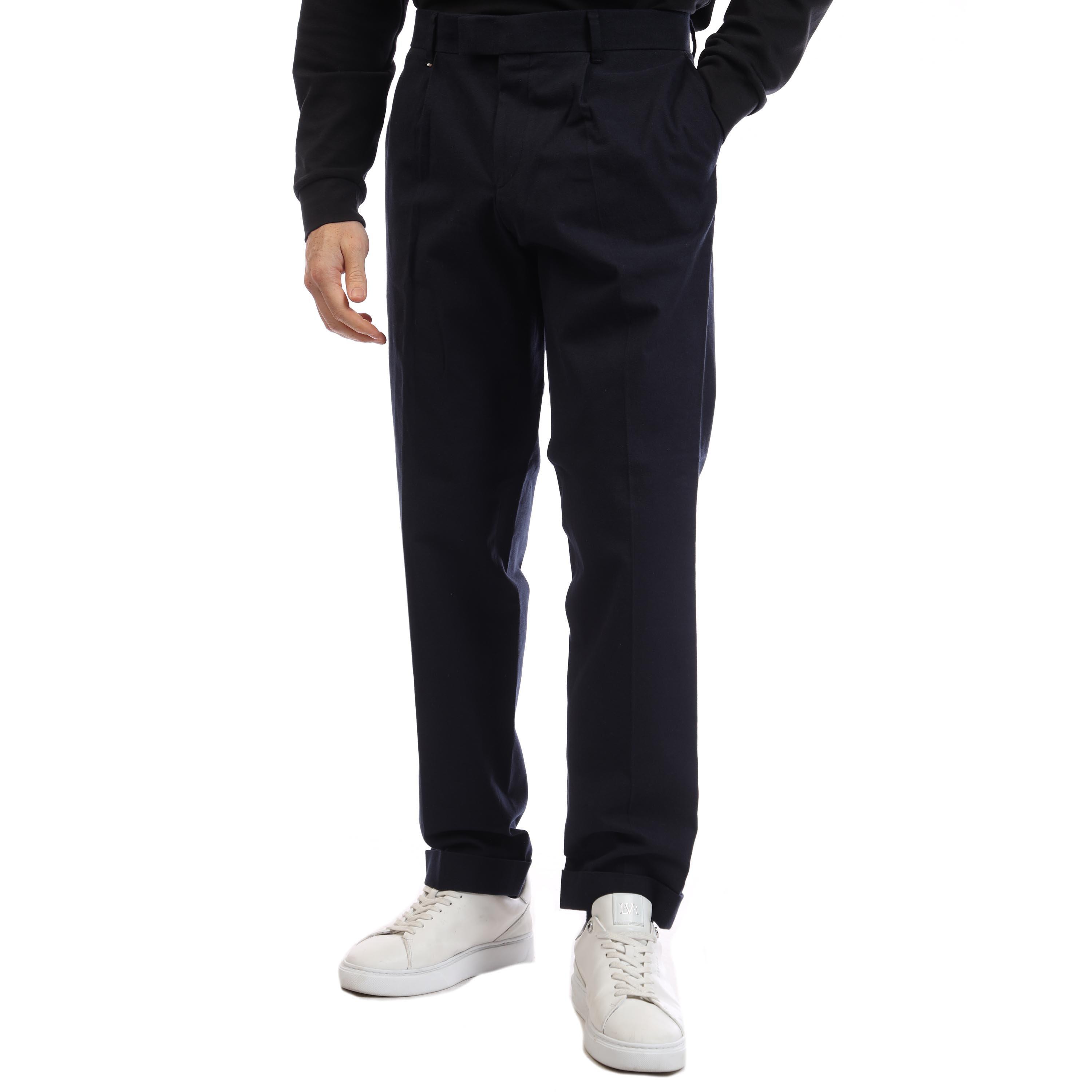 Boss Men's C Genius Straight Leg Trousers - Blue - 34