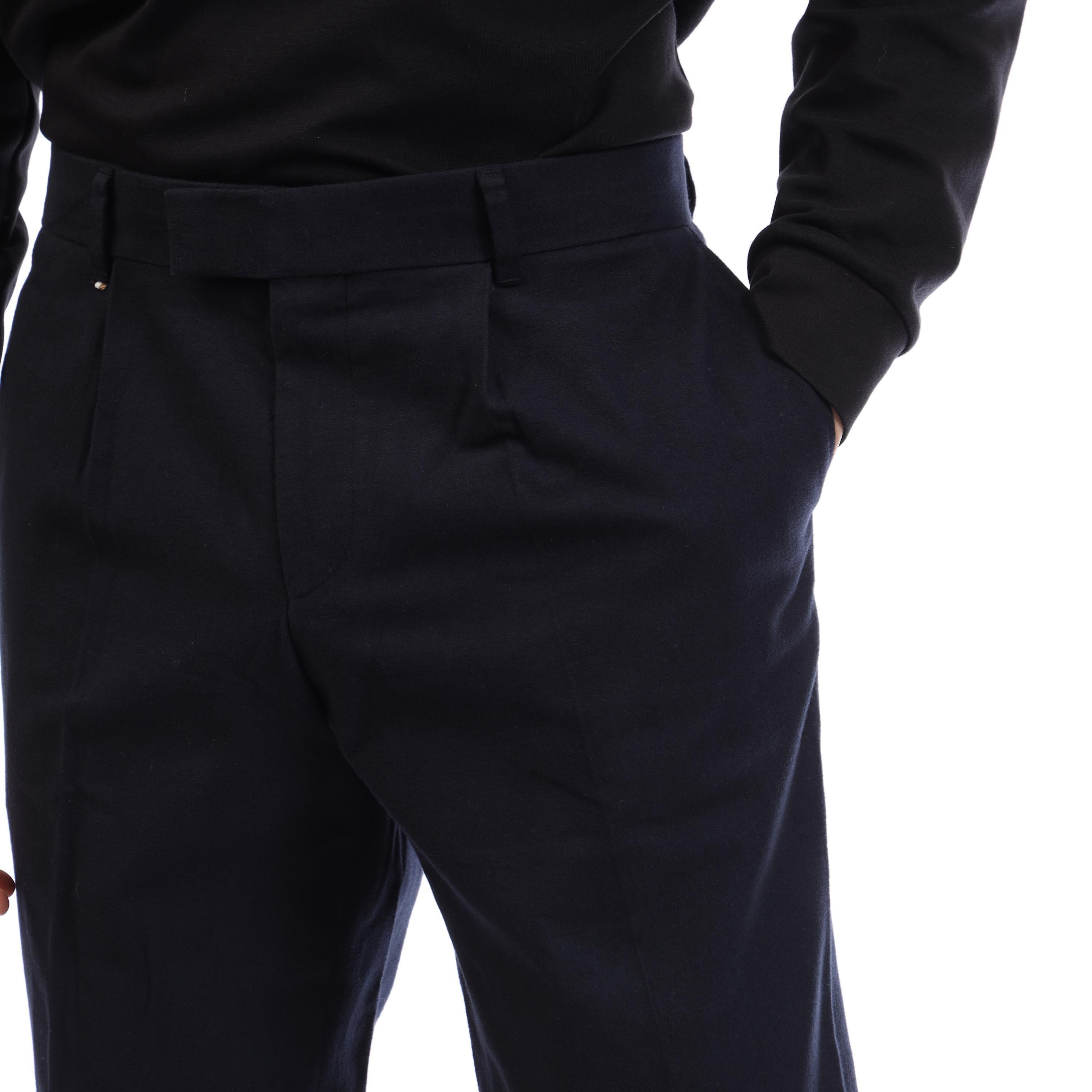 Blue - Boss - C-Genius-Pl-Tu-244 10265686 01 Straight Leg Trousers Mens - 4