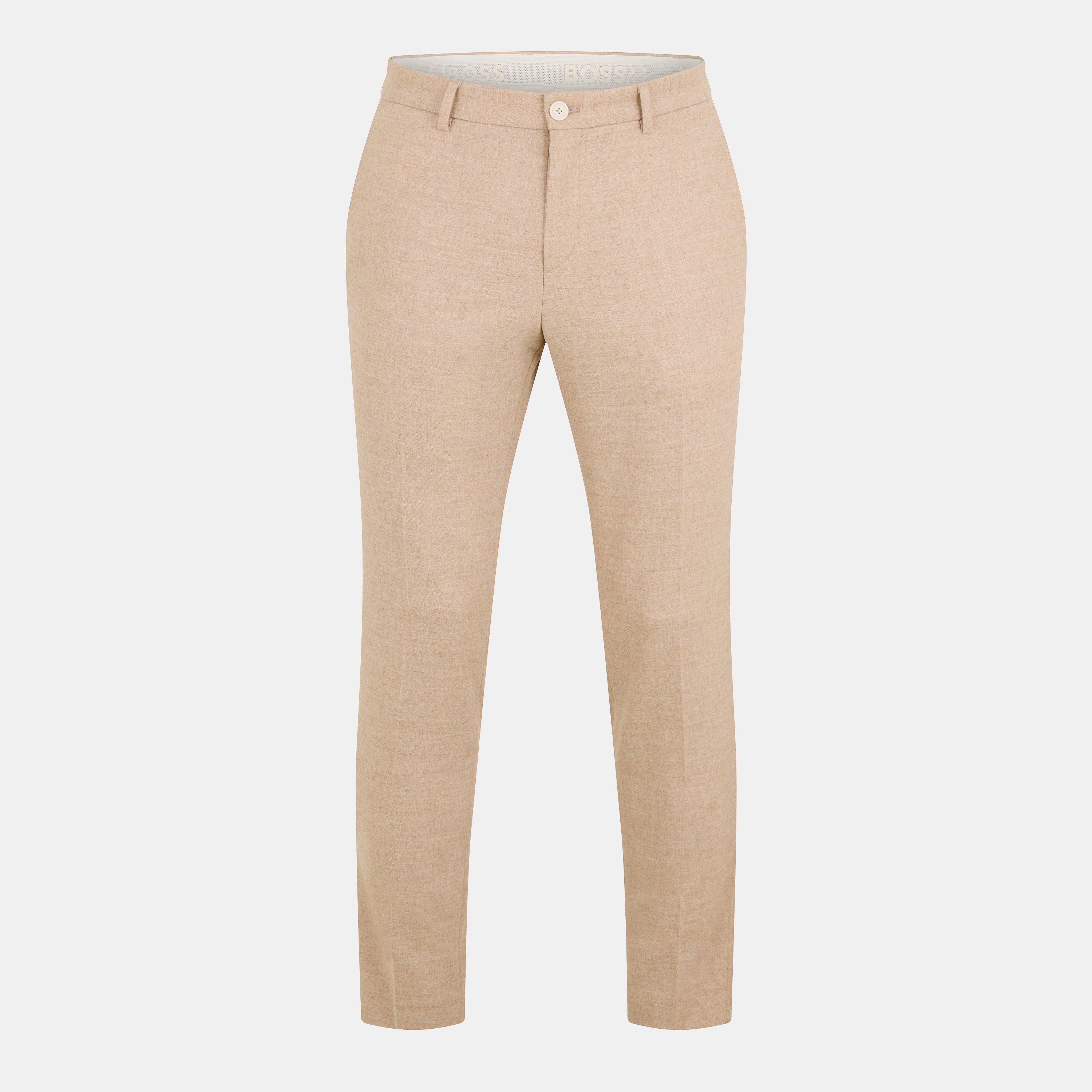 Boss Men's P Genius Straight Leg Trousers - White - Size 34
