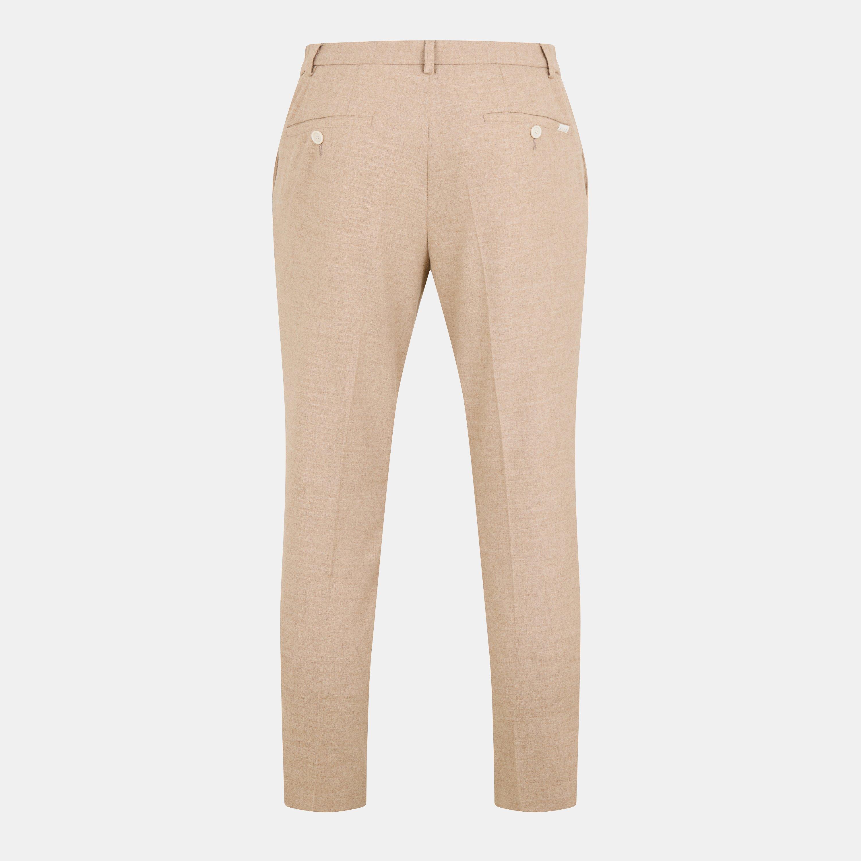 White - Boss - P Genius Straight Leg Trousers - 2