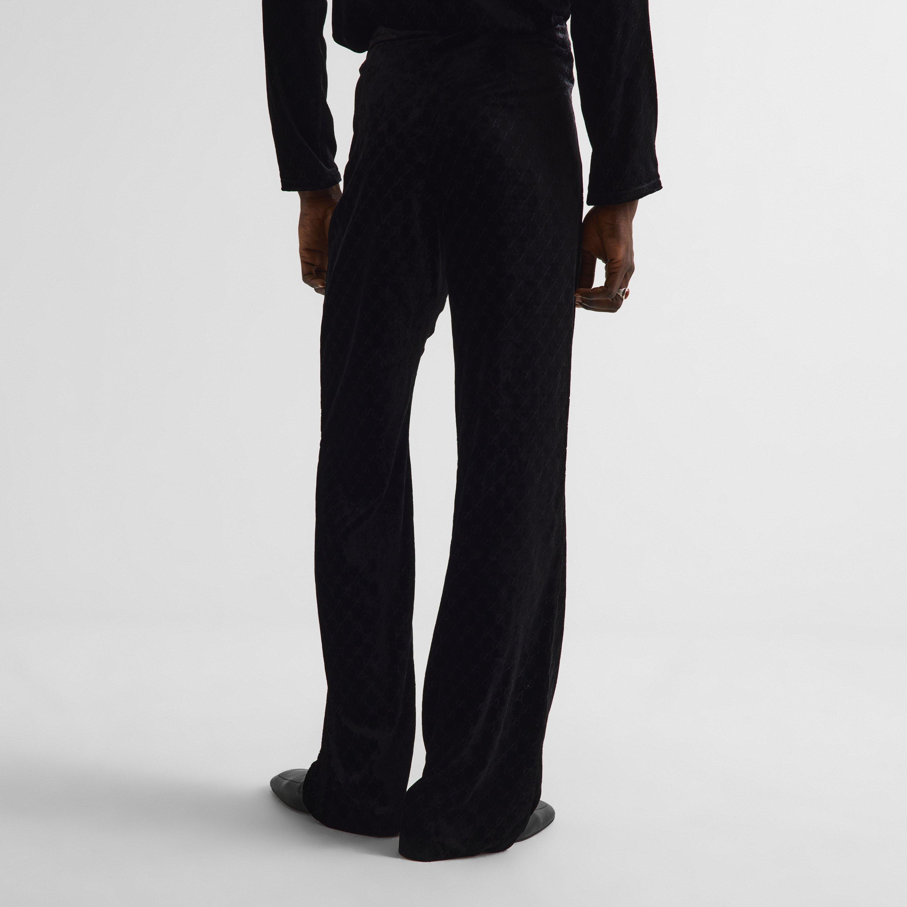 Black - Gucci - Men's Straight Leg Trousers - 4