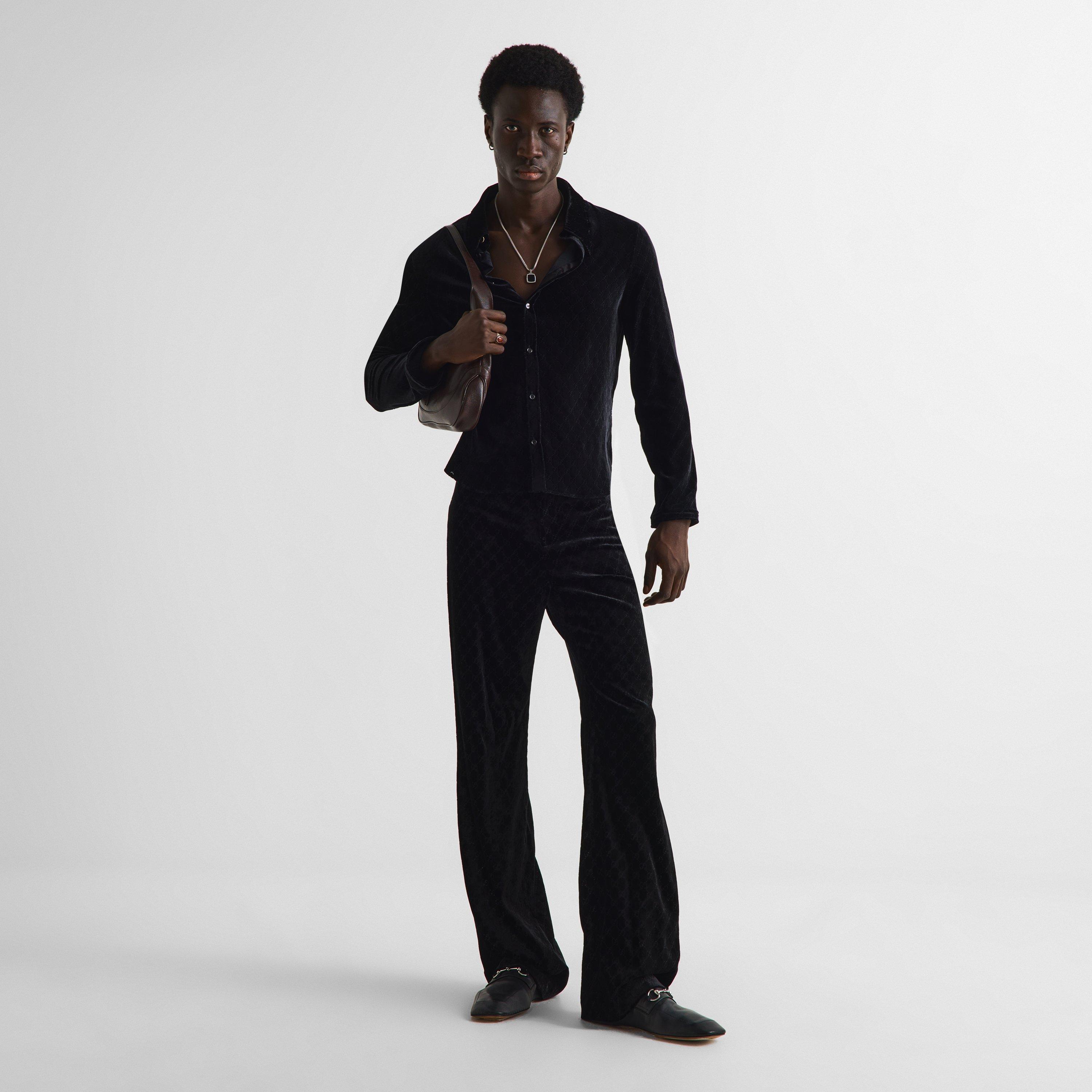 Black - Gucci - Men's Straight Leg Trousers - 6