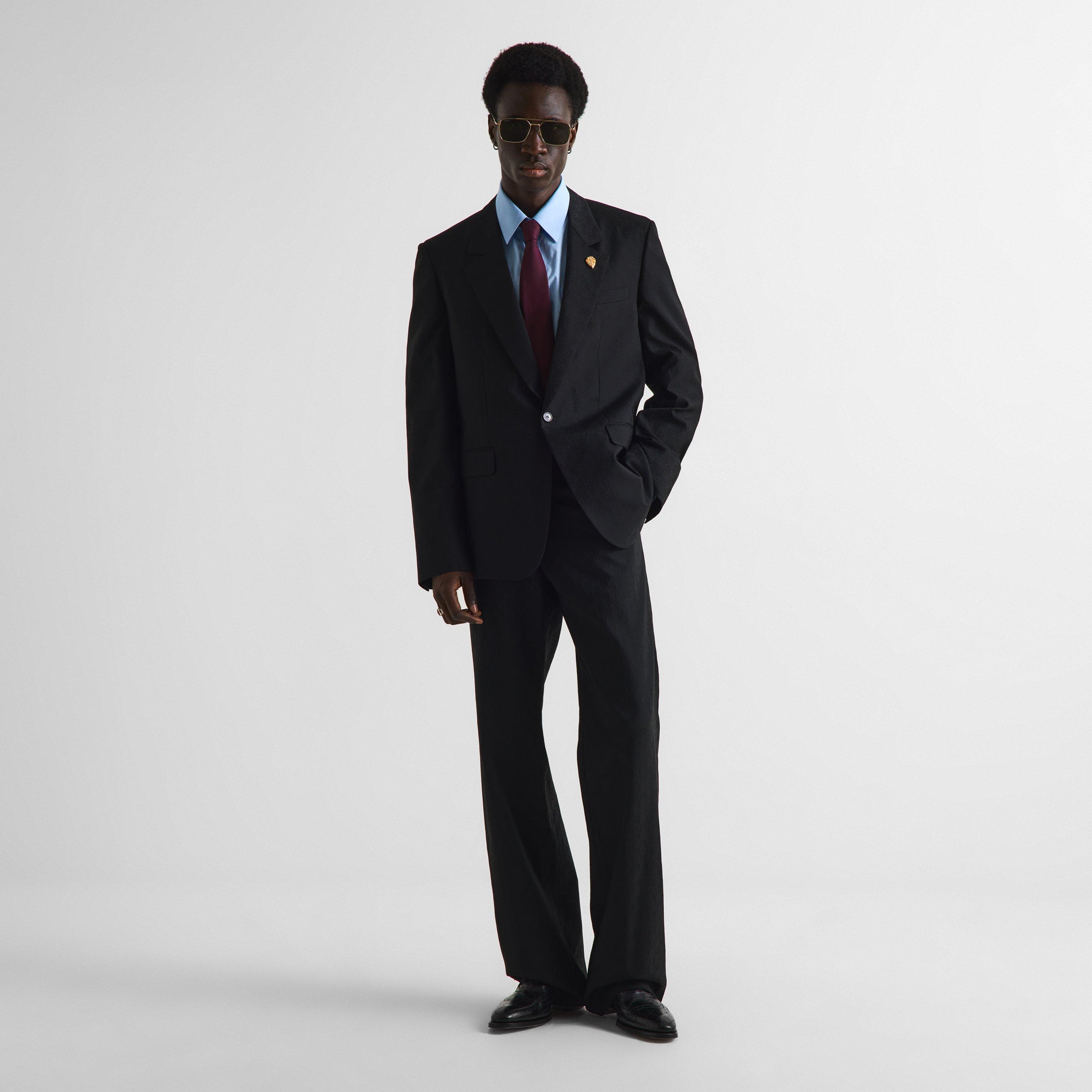 Black - Gucci - Men's Straight Leg Trousers - 6