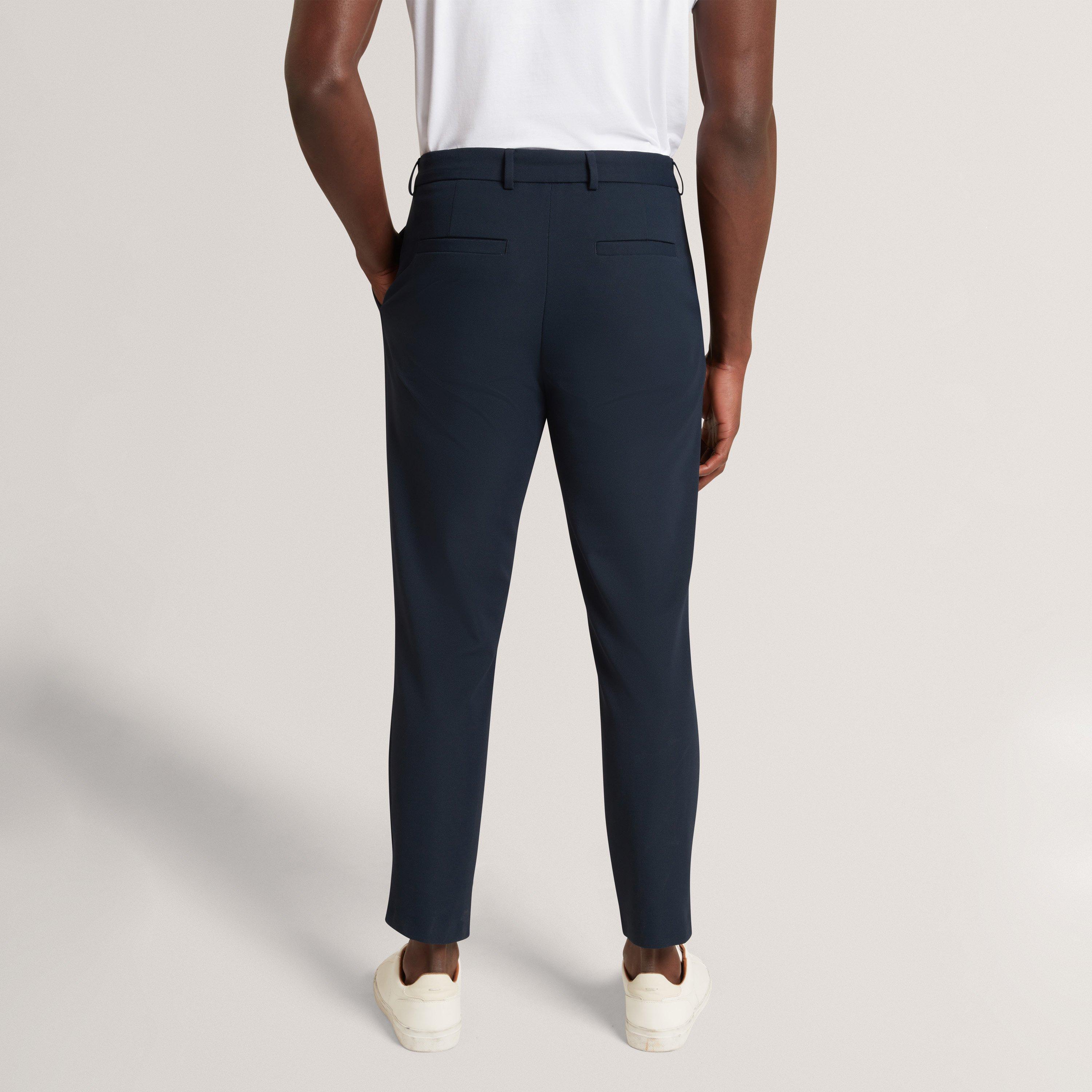 Navy - Ted Baker - Ted Baker Textured Trouser - 4