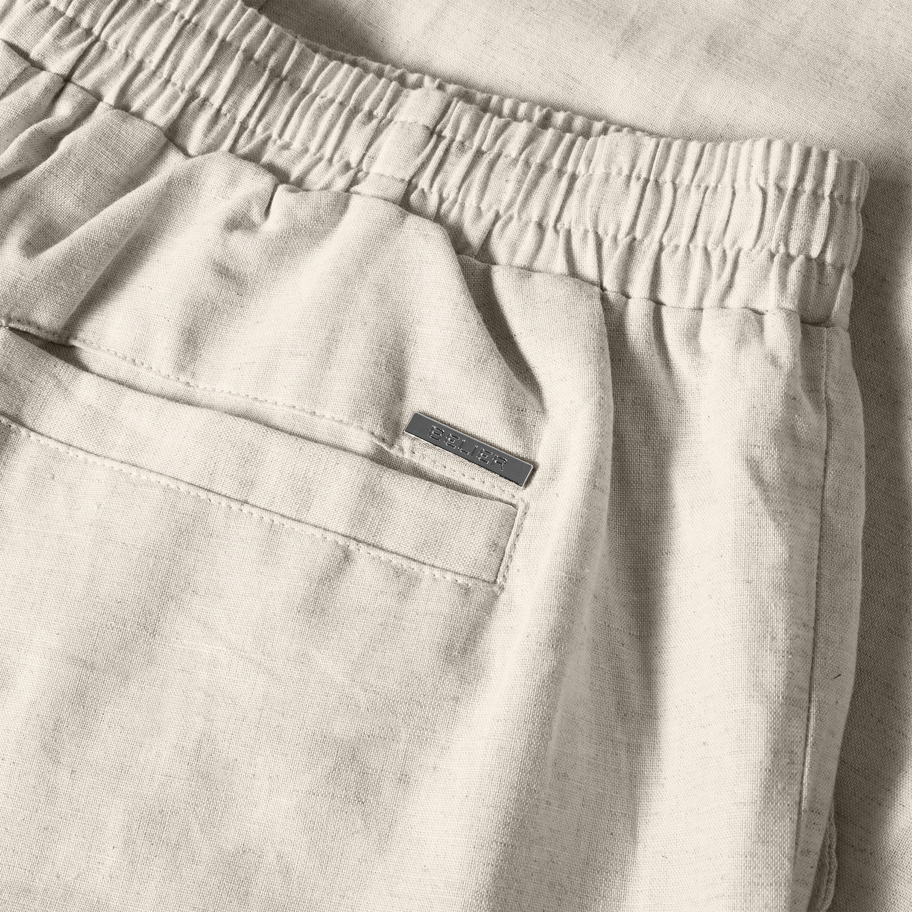 Oatmeal - BELIER - Men's Straight Leg Trousers - 3