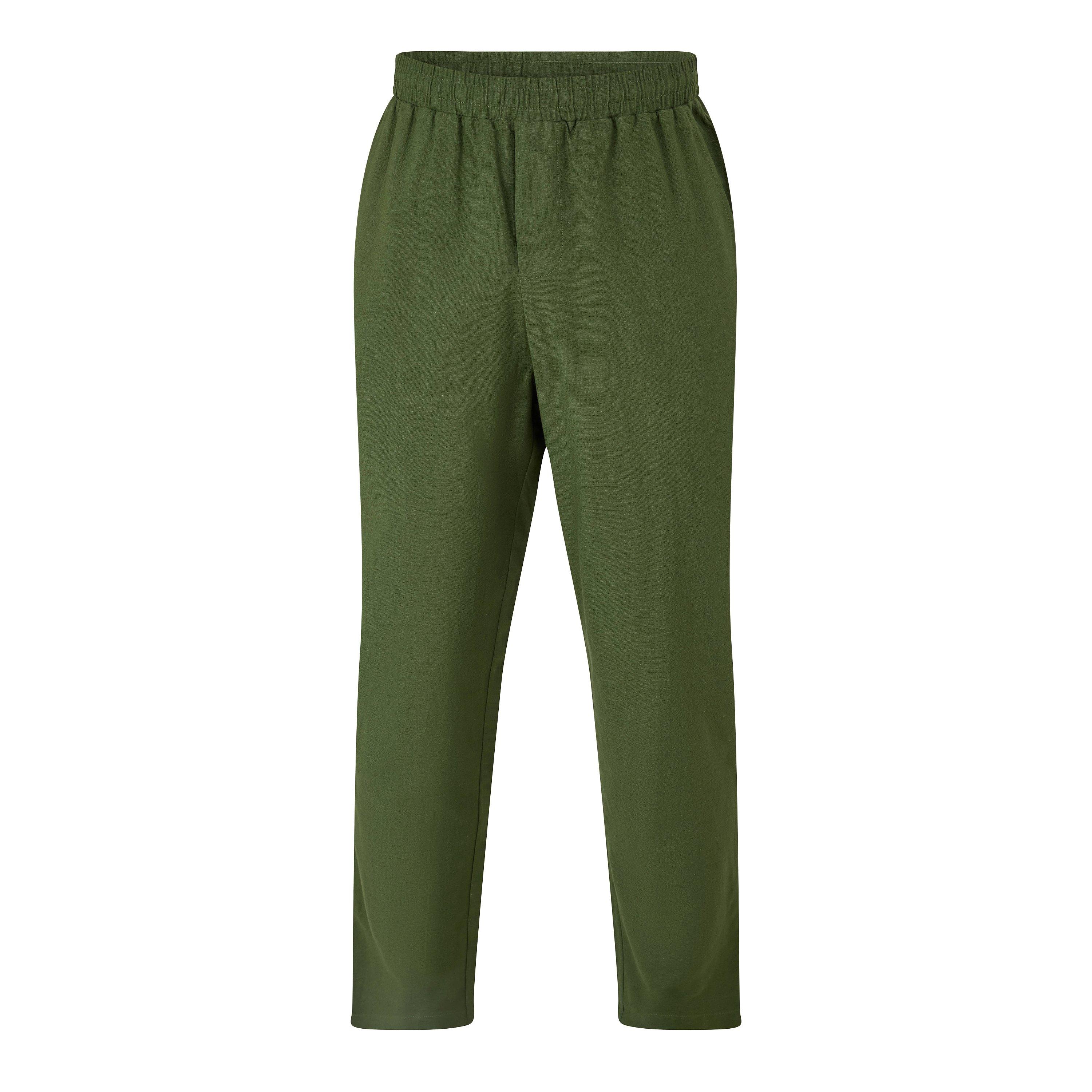 Olive - BELIER - Men's Straight Leg Trousers - 1
