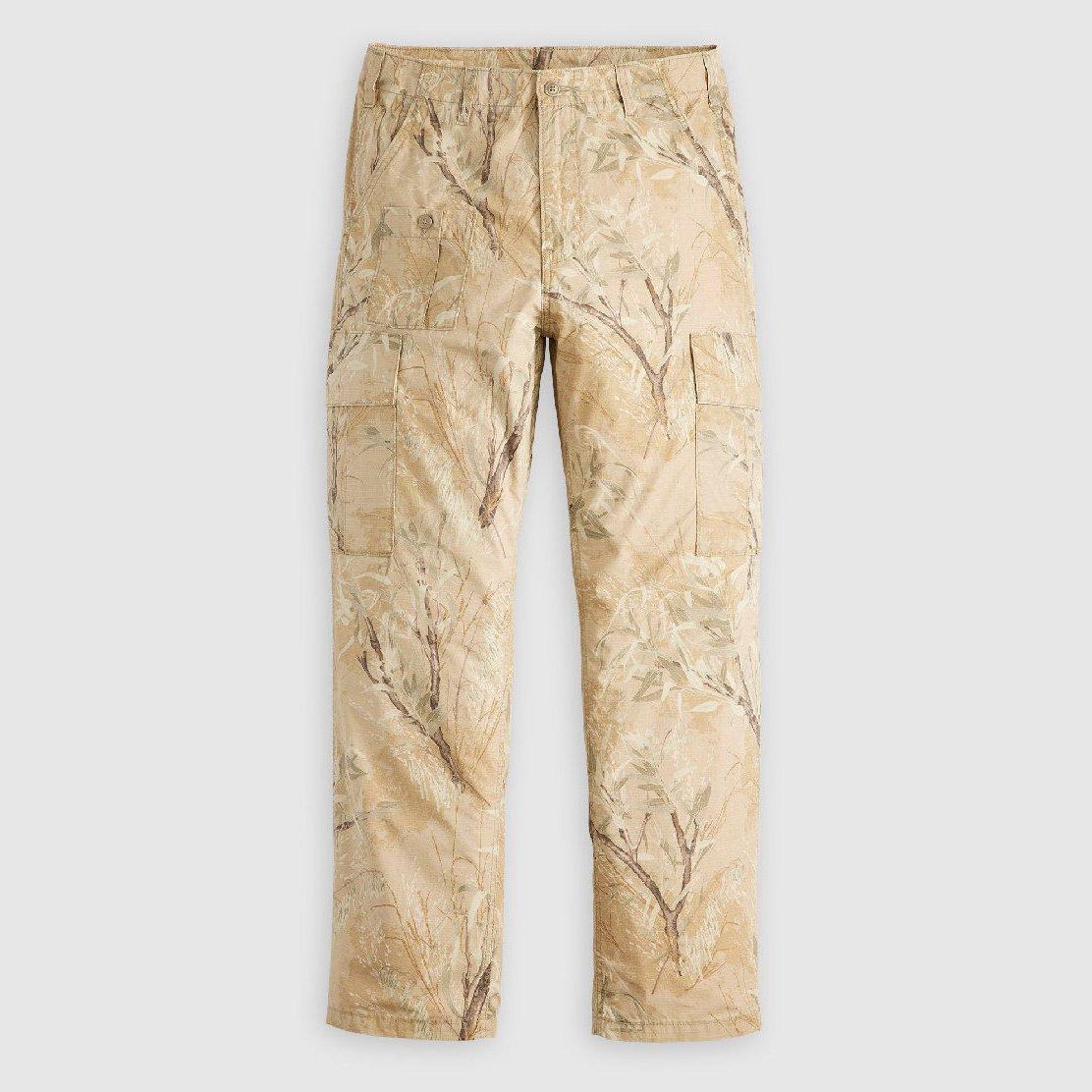 Levis Men's Parachute Cargo Trousers - Grass Camo - 33W R