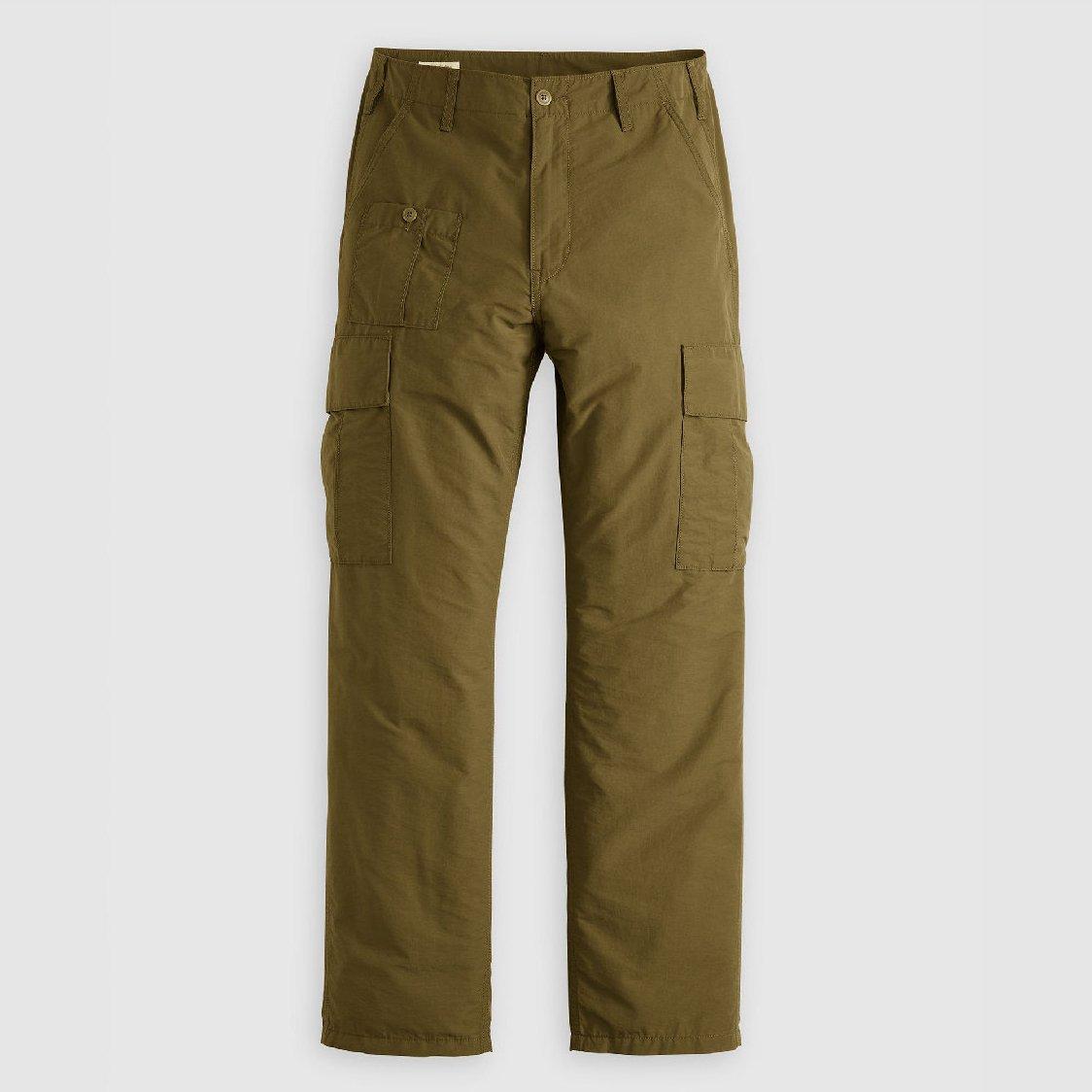 Dark Olive - Levis - Men's Parachute Cargo Trousers - 1