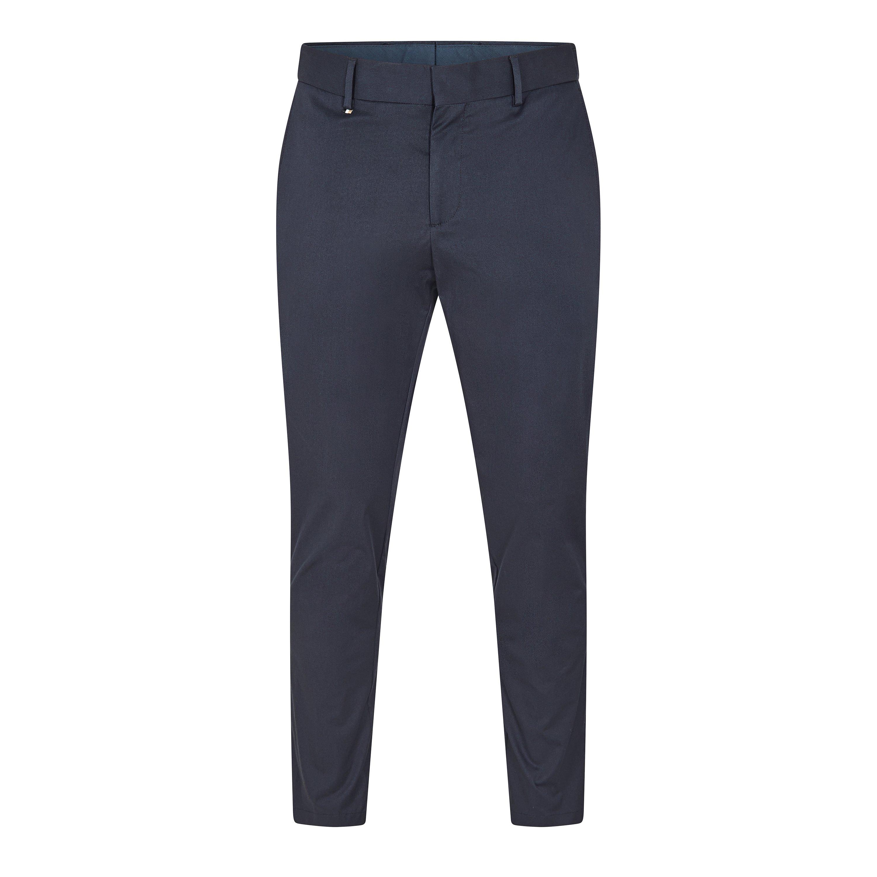 Dark Blue - Boss - Men's C-Genius-Dtl-243F Straight Leg Trousers - 1