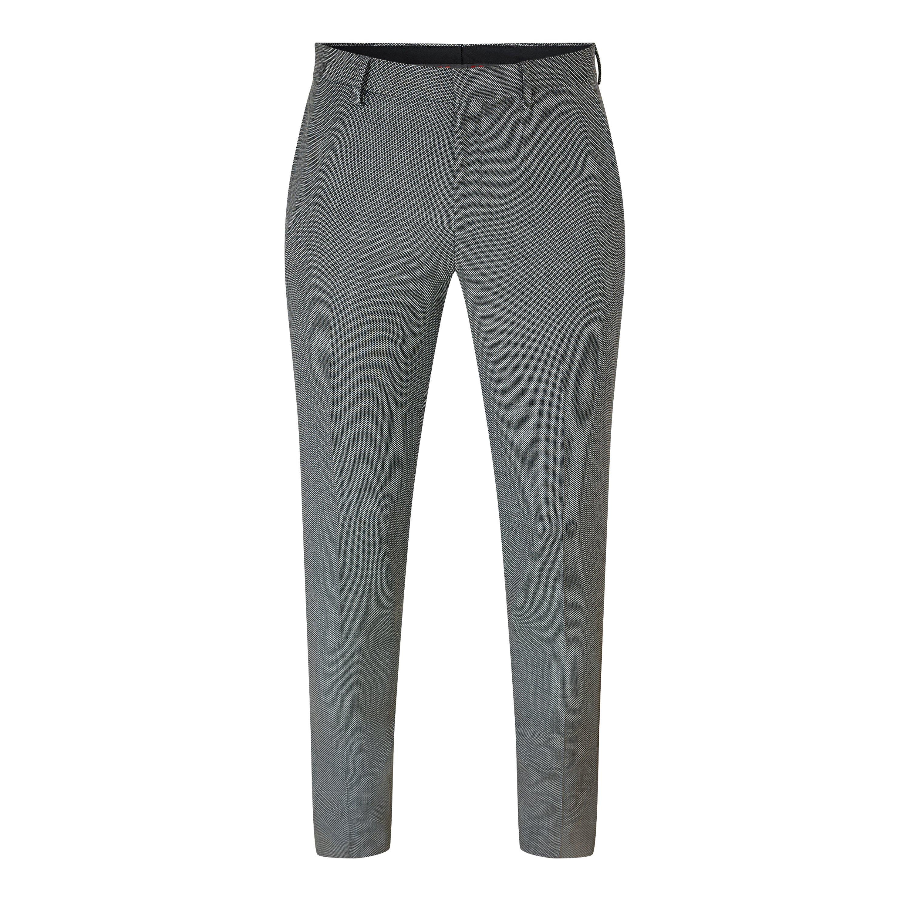 Hugo Men's Getlin232x Straight Leg Trousers - Open Grey - 34