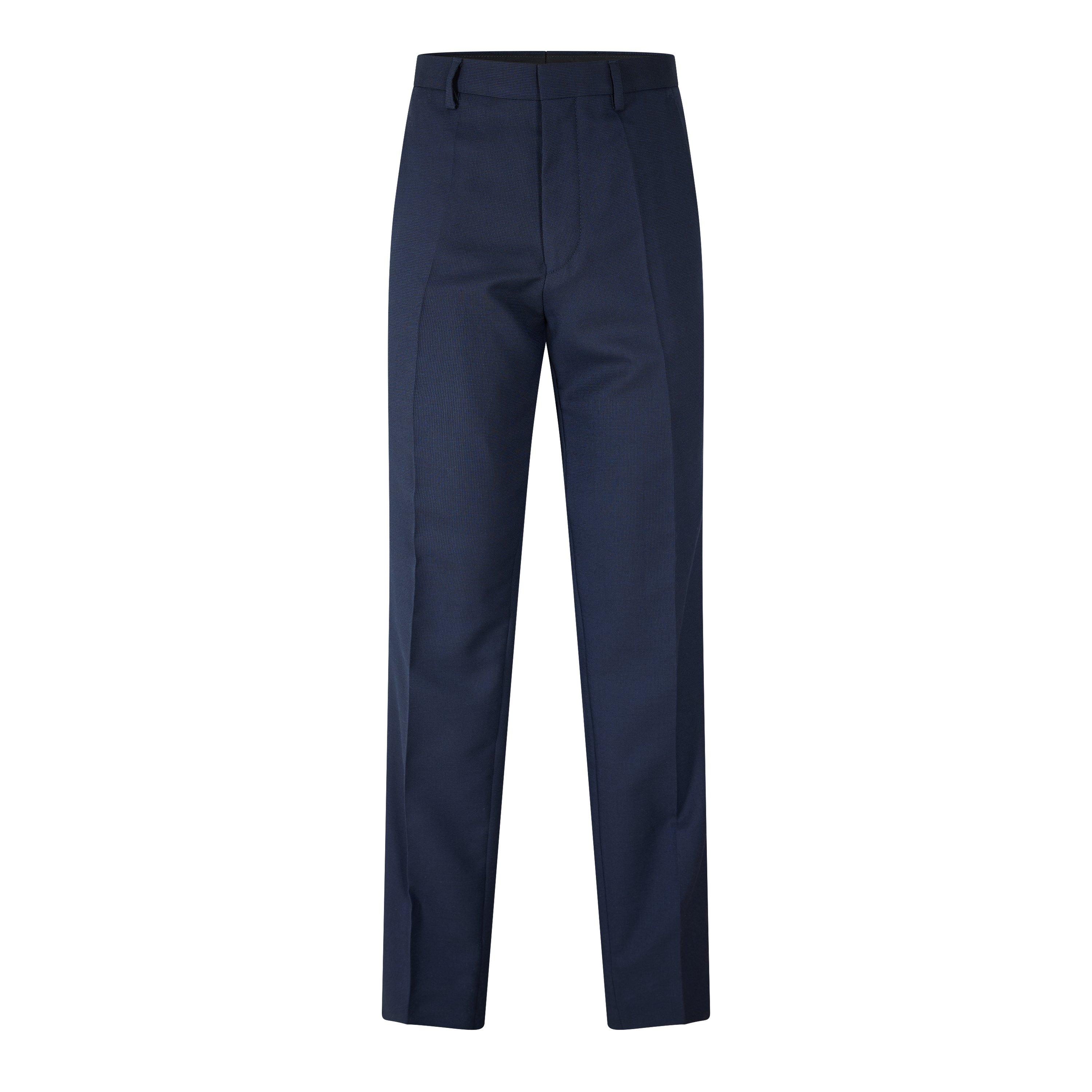 Dark Blue - Hugo - Men's Hesten232X Straight Leg Trousers - 1