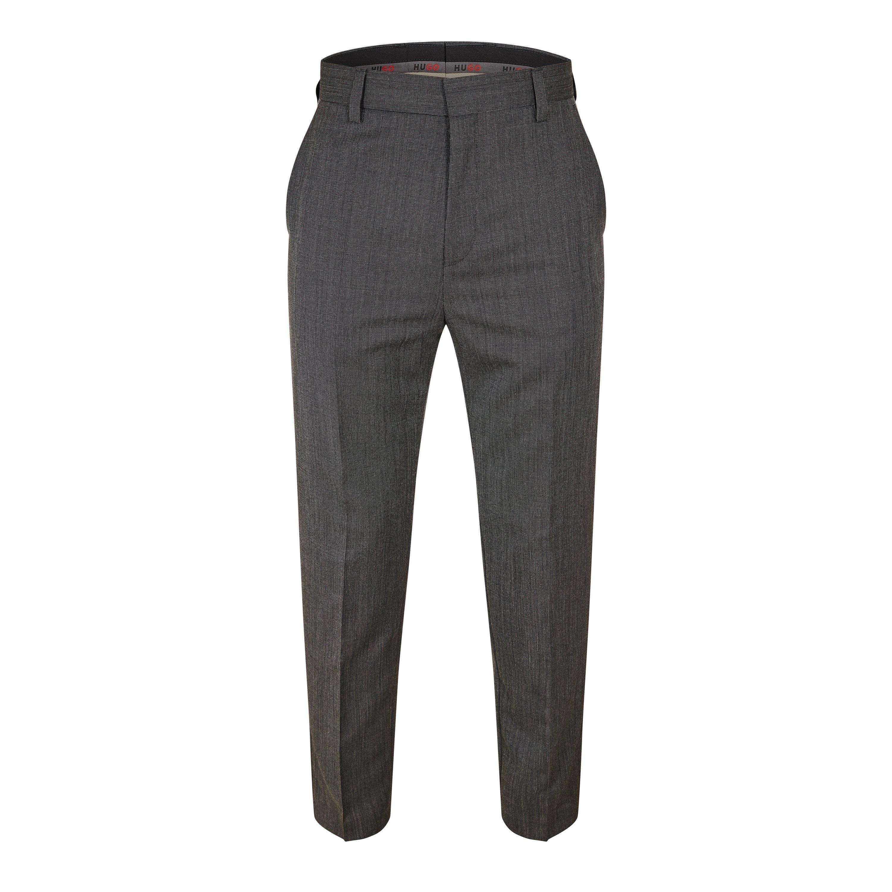 Open Grey - Hugo - Men's Teagan231X Straight Leg Trousers - 1