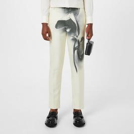 Alexander McQueen Orchid Cigarette Trousers