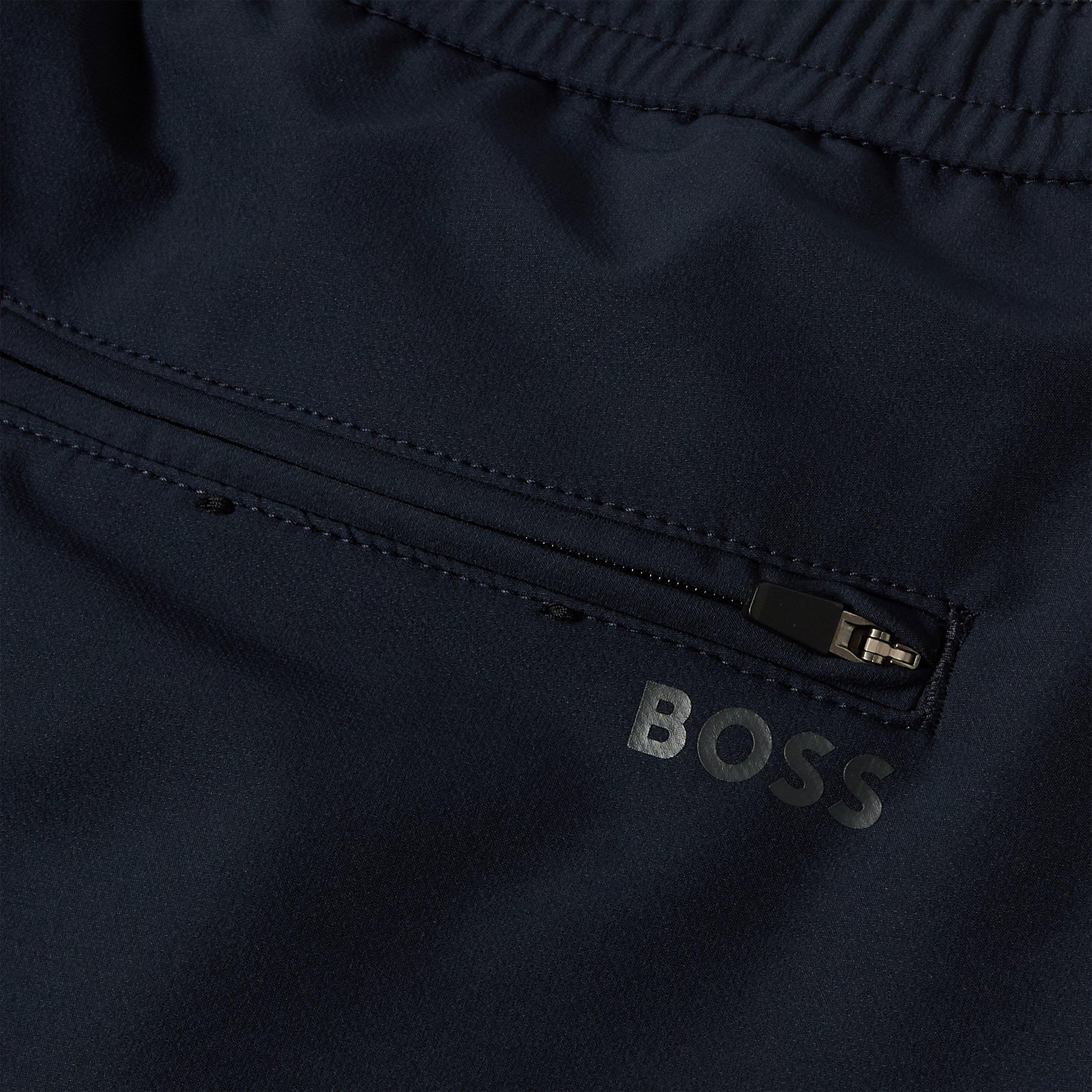 Dark Blue - Boss - Men's T Convert-Pleat Straight Leg Trousers - 3