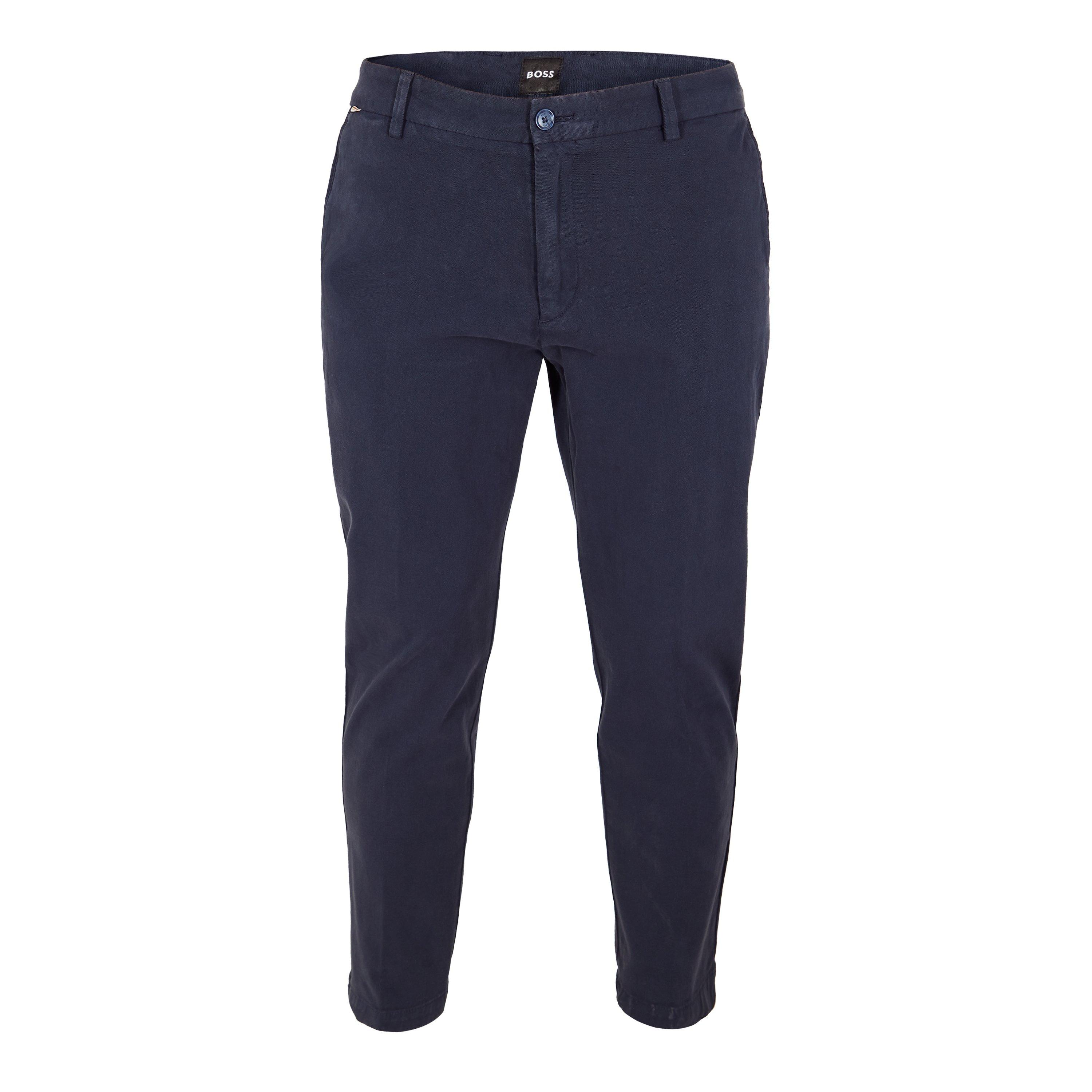 Boss Men's H-Kane1 10271526 01 Straight Leg Trousers - Dark Blue - 30W R