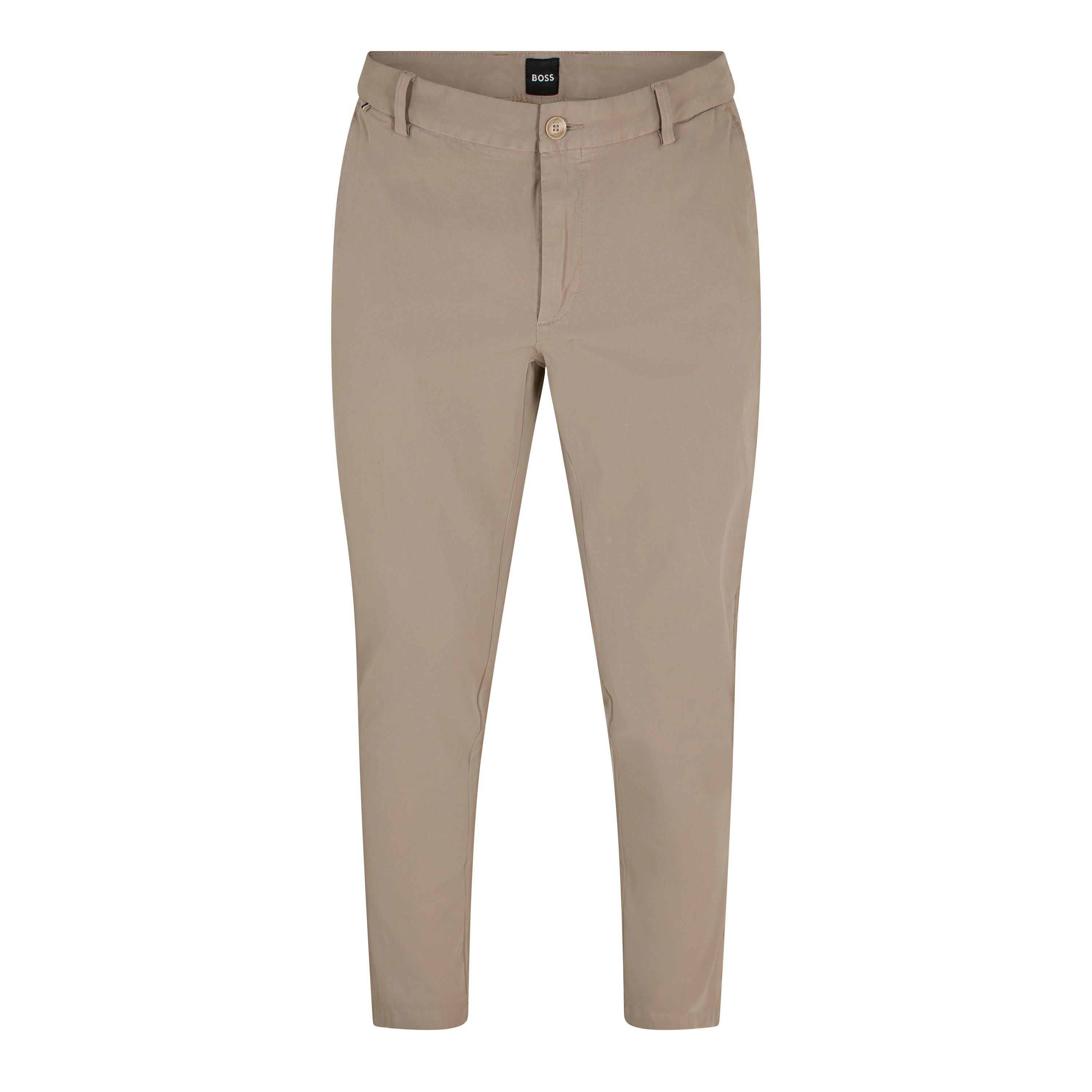 Boss Boss H-Kane1 10271526 01 Straight Leg Trousers Mens - Open Beige - Size 30W R