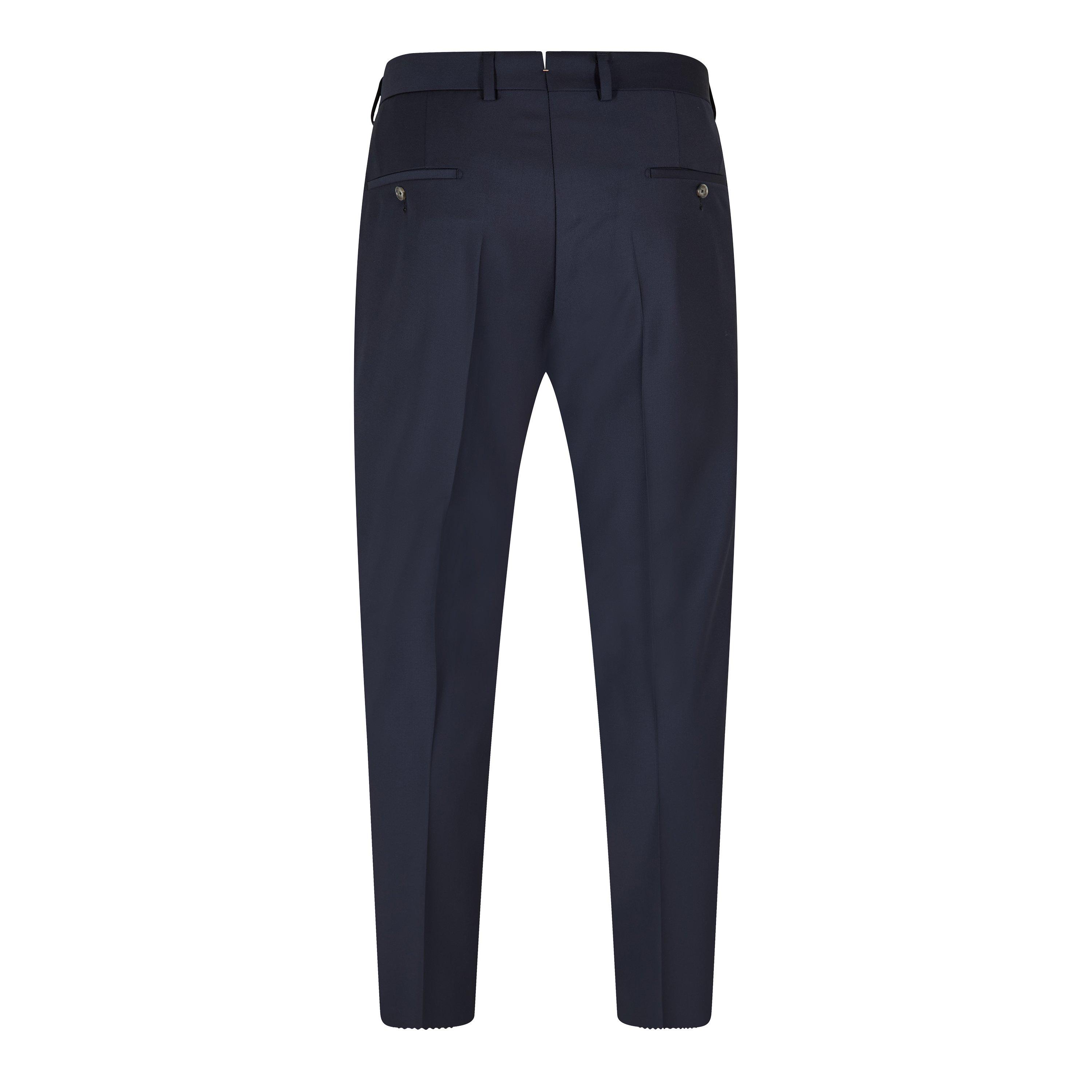 Navy - Boss - Men's Glover Straight Leg Trousers - 2