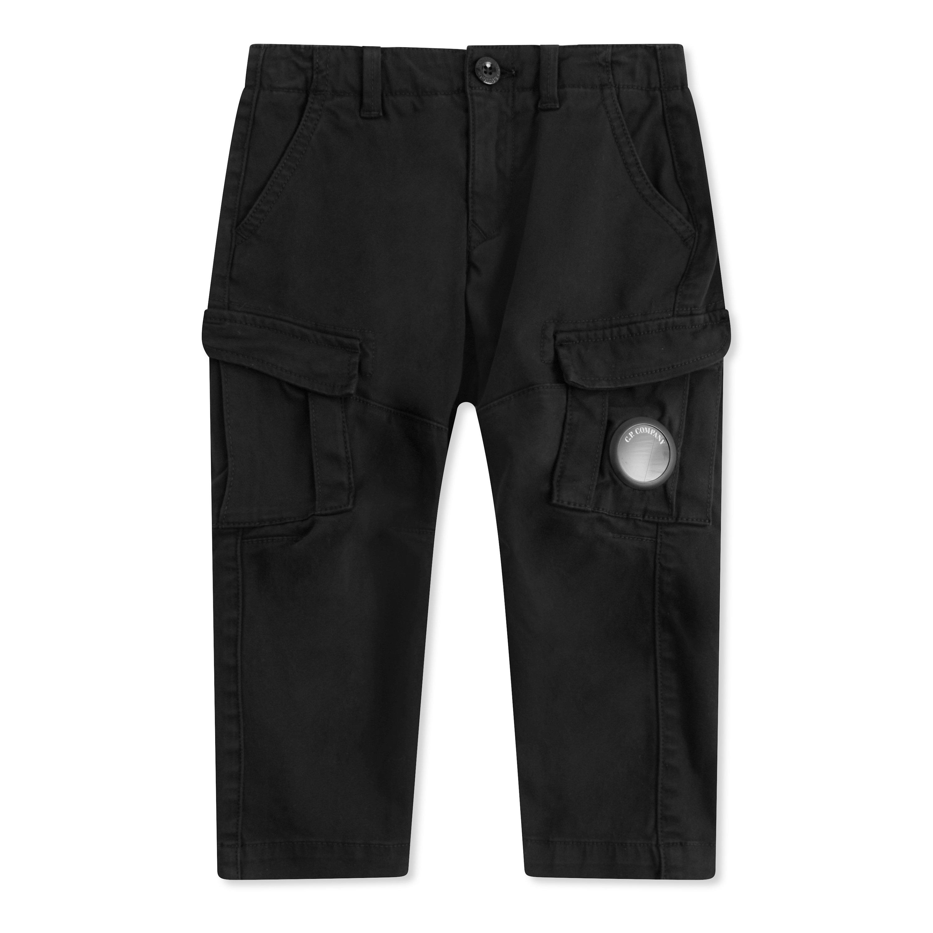 Black 60100 - CP Company - Kids' Sateen Cargo Trousers - 1
