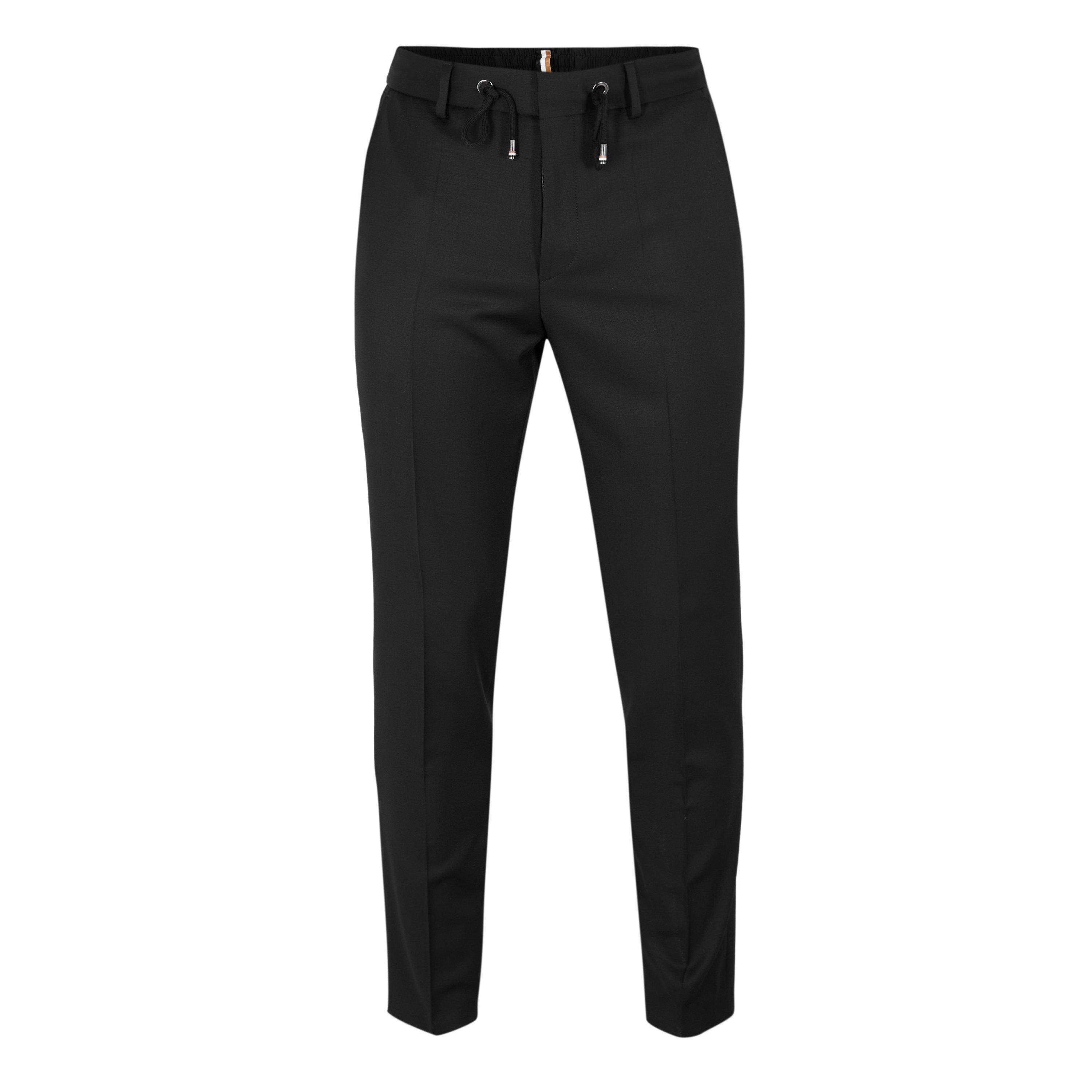 Boss Men's H-Genius-Ds-B1 10236006 01 Straight Leg Trousers - Black - 40W S